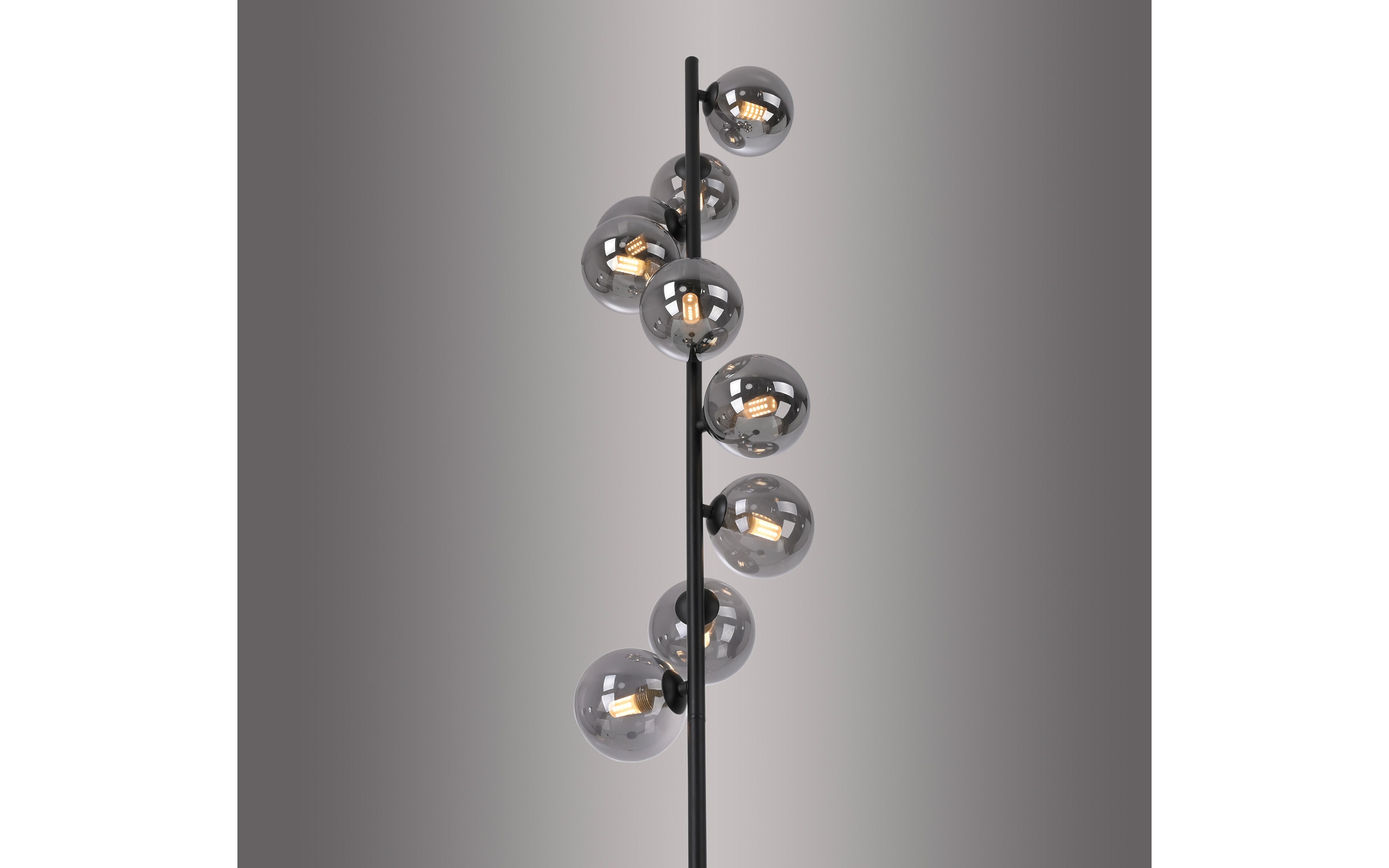 LED-Stehleuchte Dubai, schwarz/grau