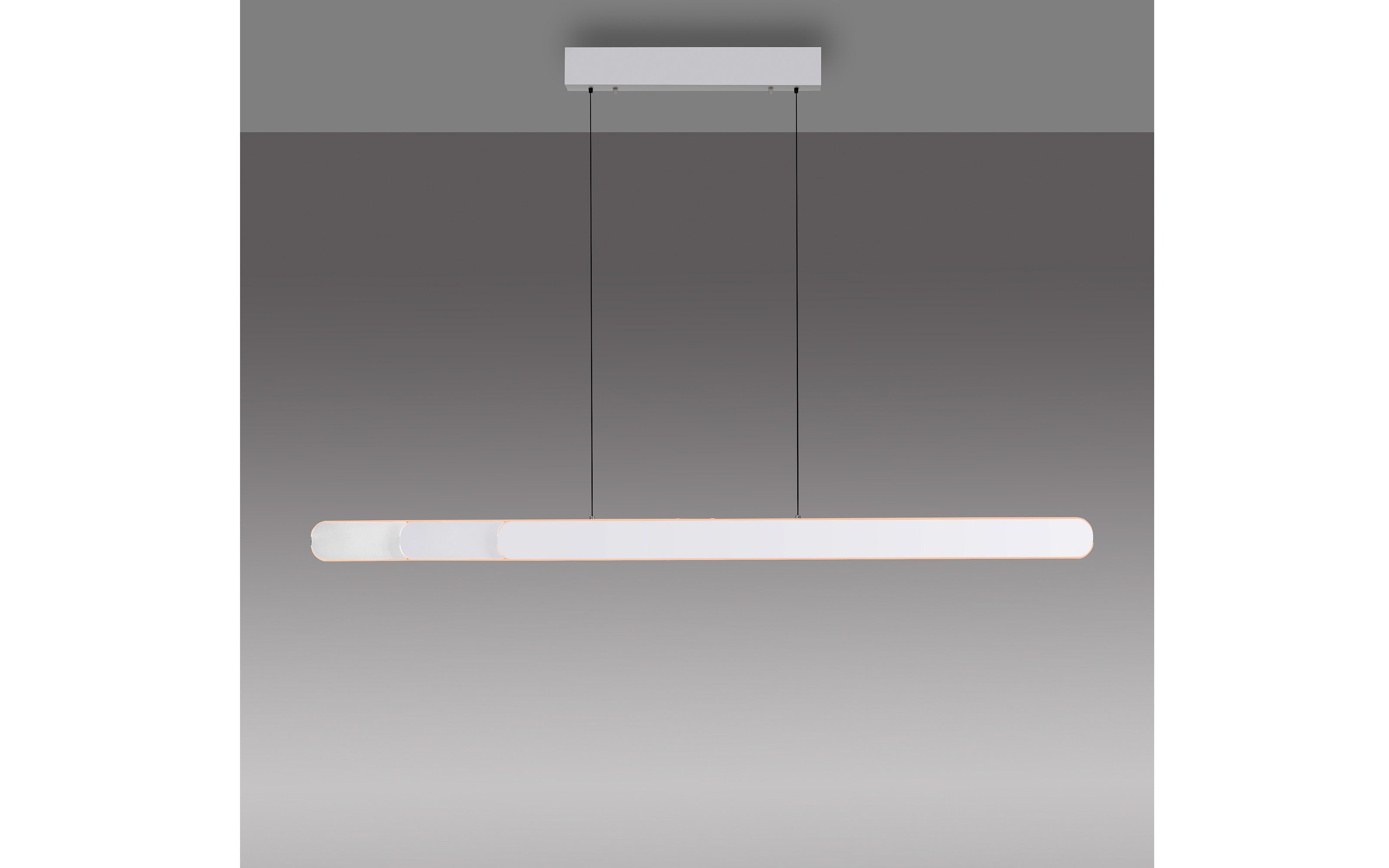 LED-Pendelleuchte Adriana Round, weiß, inkl. Funktionen