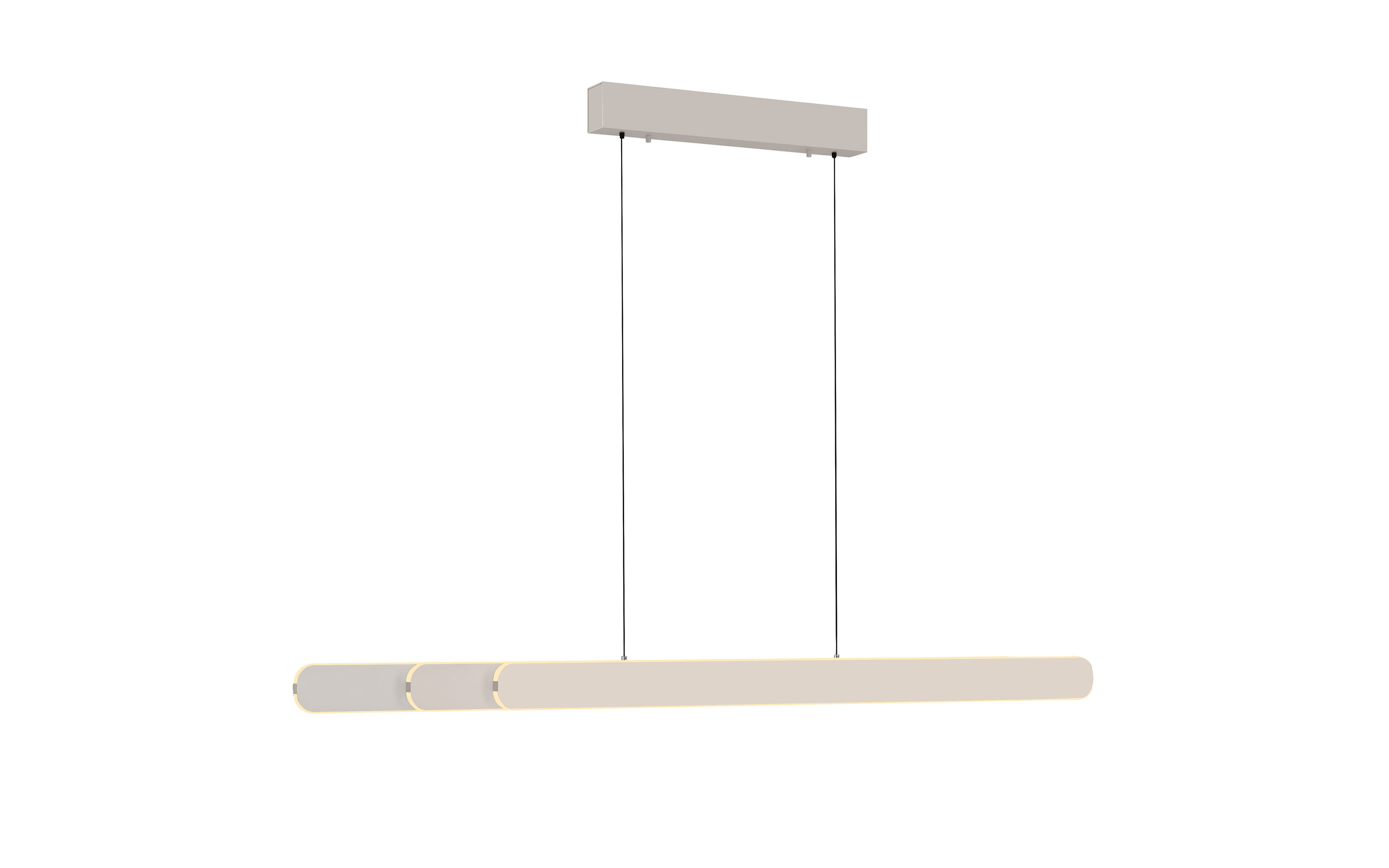 LED-Pendelleuchte Adriana Round, sand, inkl. Funktionen