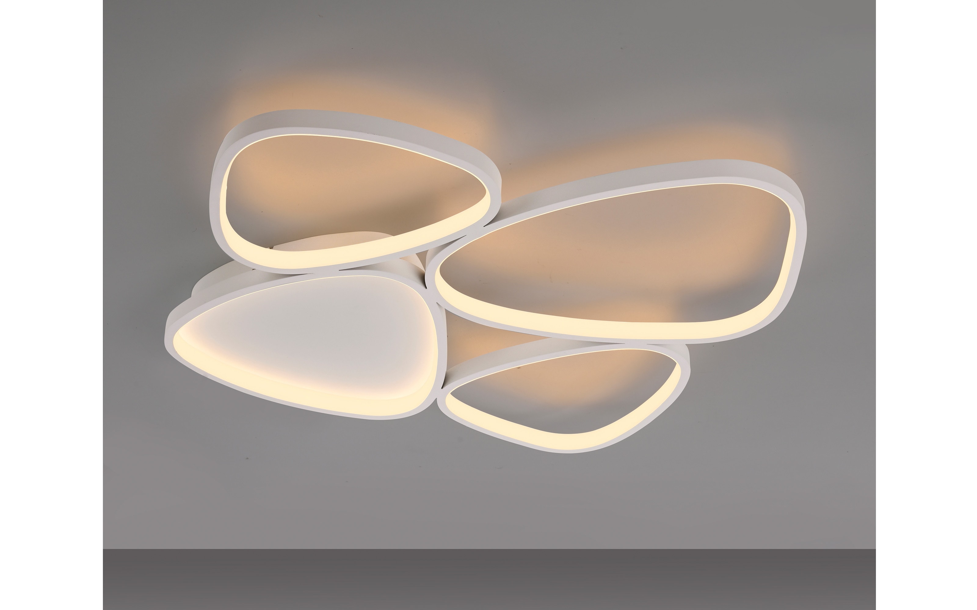 LED-Deckenleuchte Pebbles, weiß, inkl. Memoryfunktion