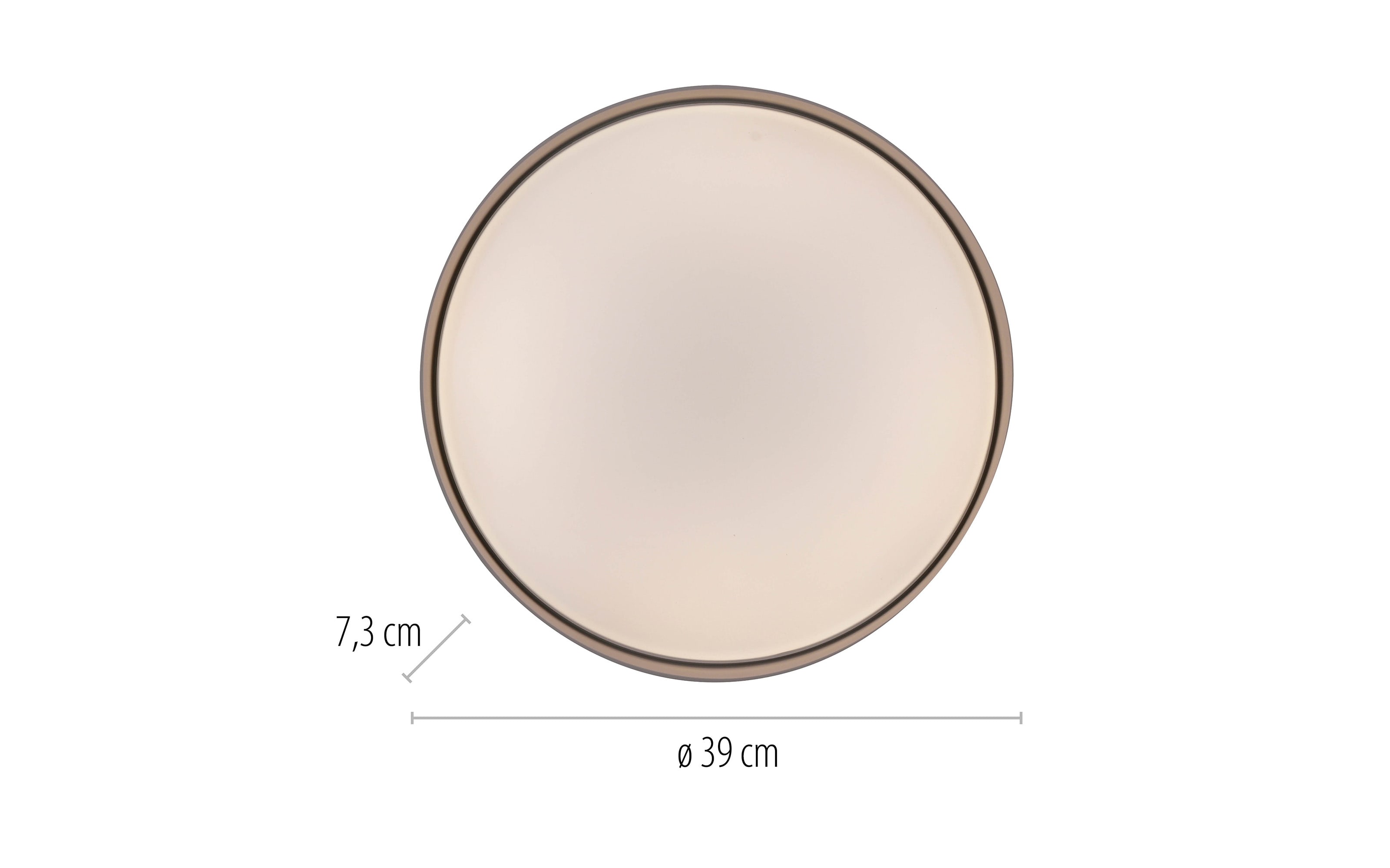 LED-Deckenleuchte Tavoli, sand, inkl. Fernbedienung 