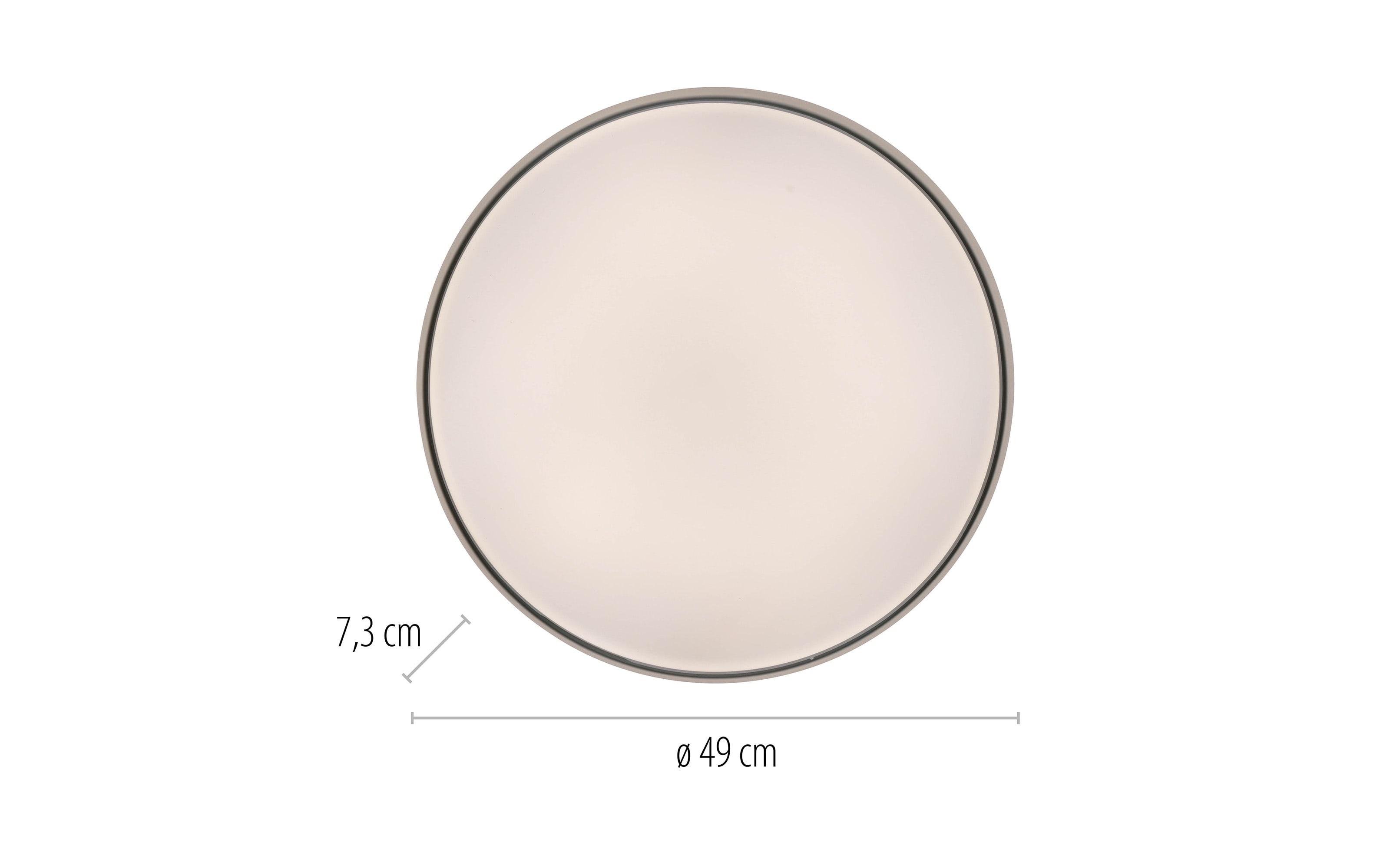 LED-Deckenleuchte Tavoli, weiß, inkl. Fernbedienung 