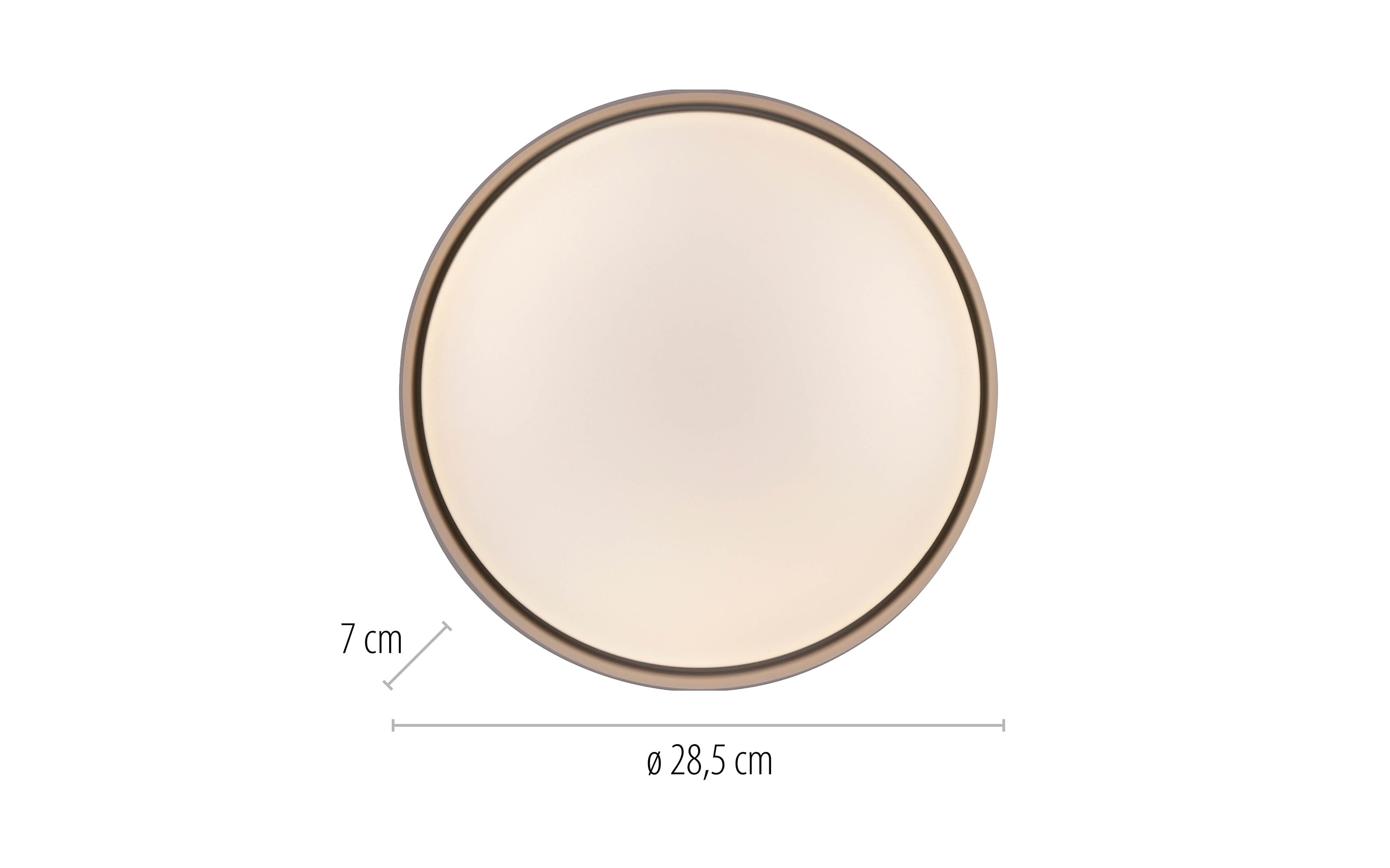 LED-Deckenleuchte Tavoli, sand, inkl. Fernbedienung 