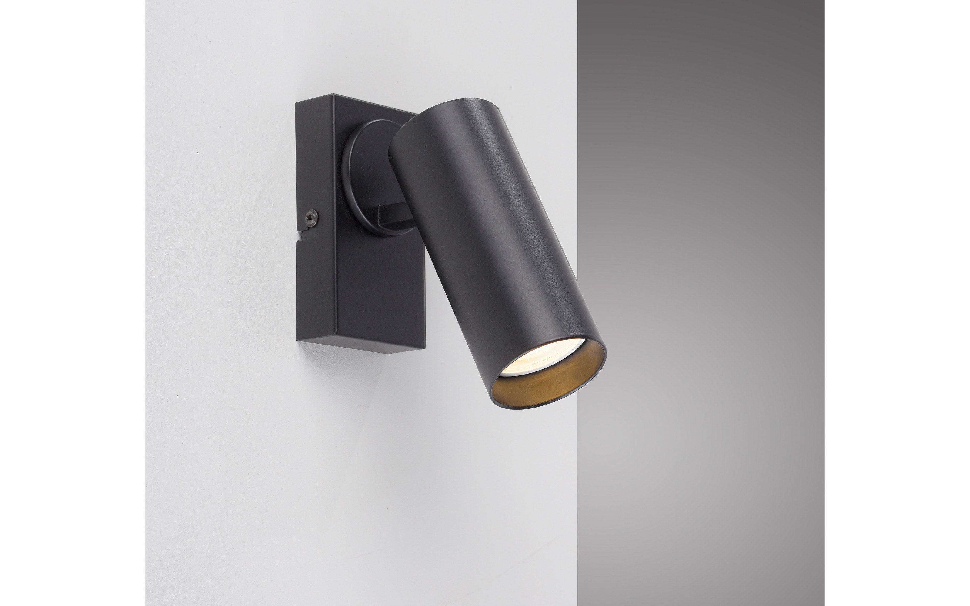 Wandleuchte Rik, schwarz