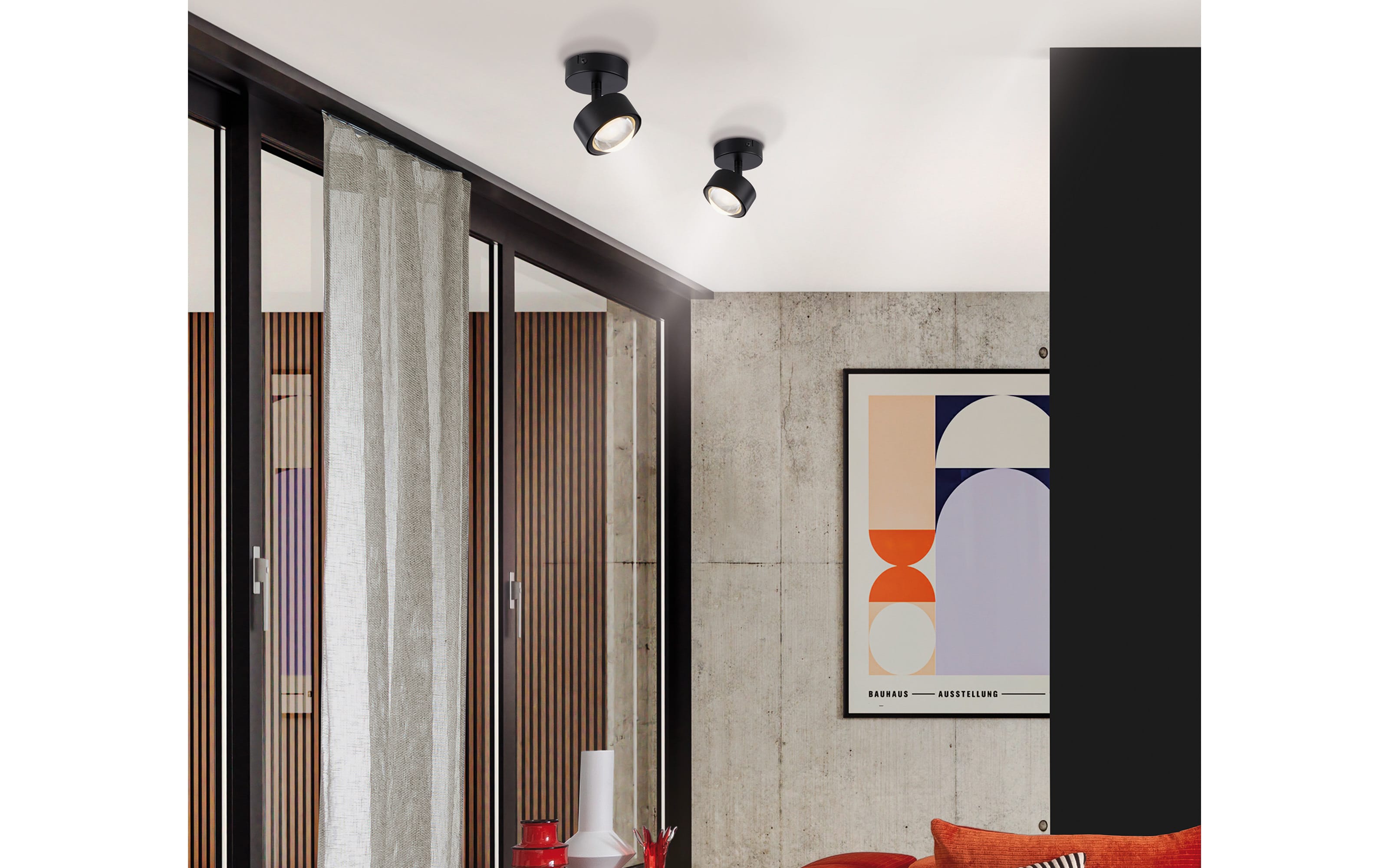 Deckenleuchte Kulu, schwarz