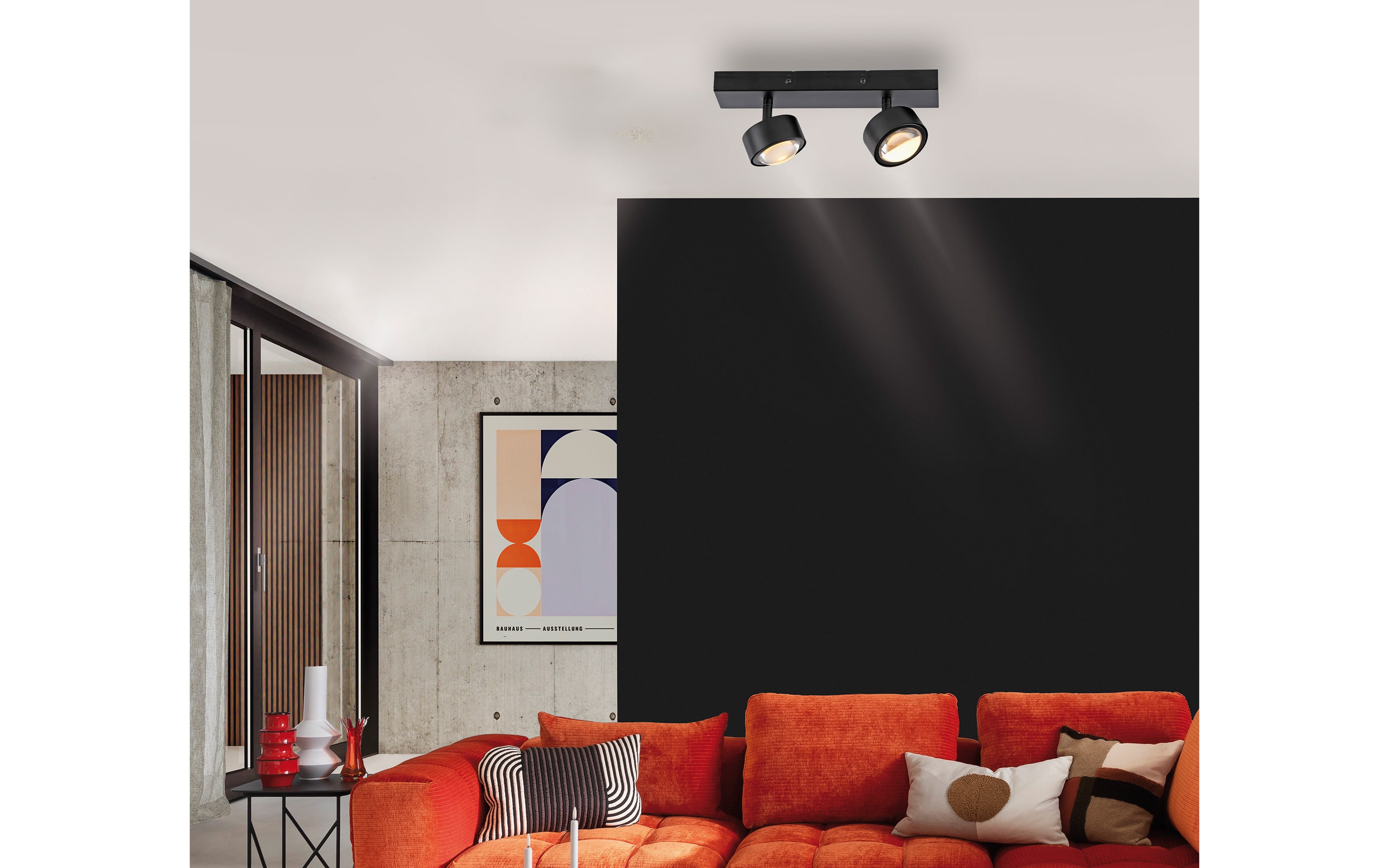 Deckenleuchte Kulu, schwarz