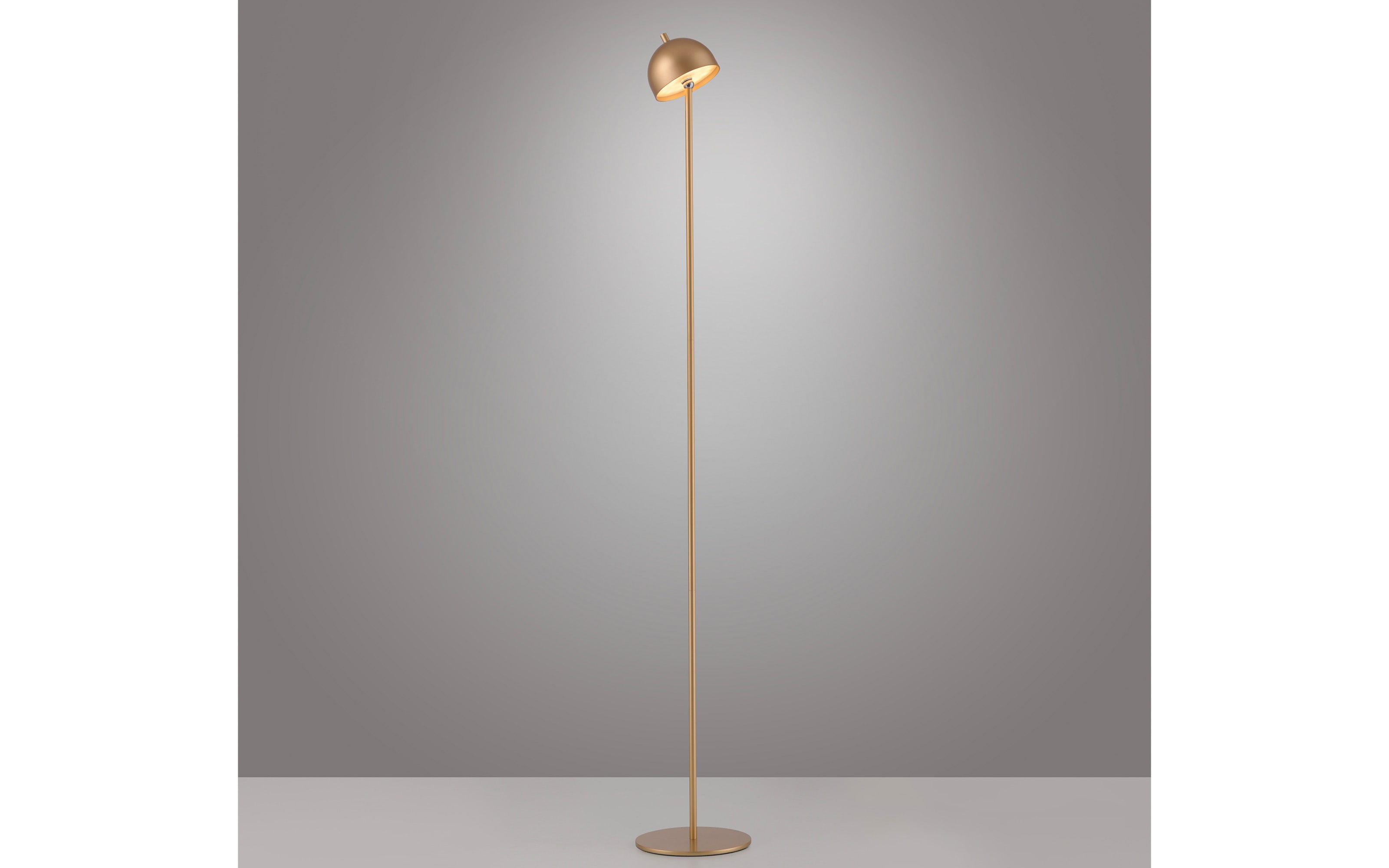 AKKU-Stehleuchte Bellis, goldfarbig