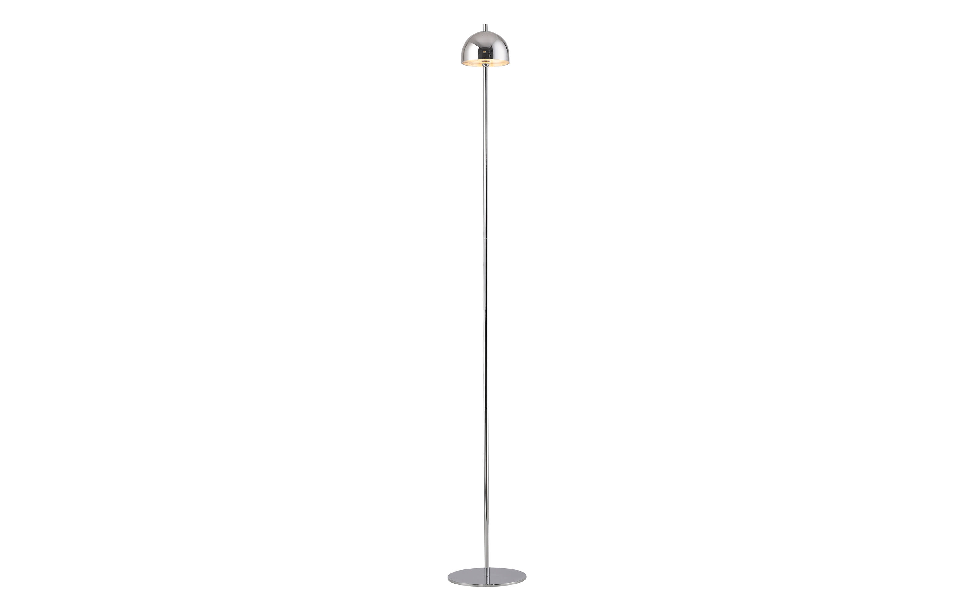 AKKU-Stehleuchte Bellis, chromfarbig