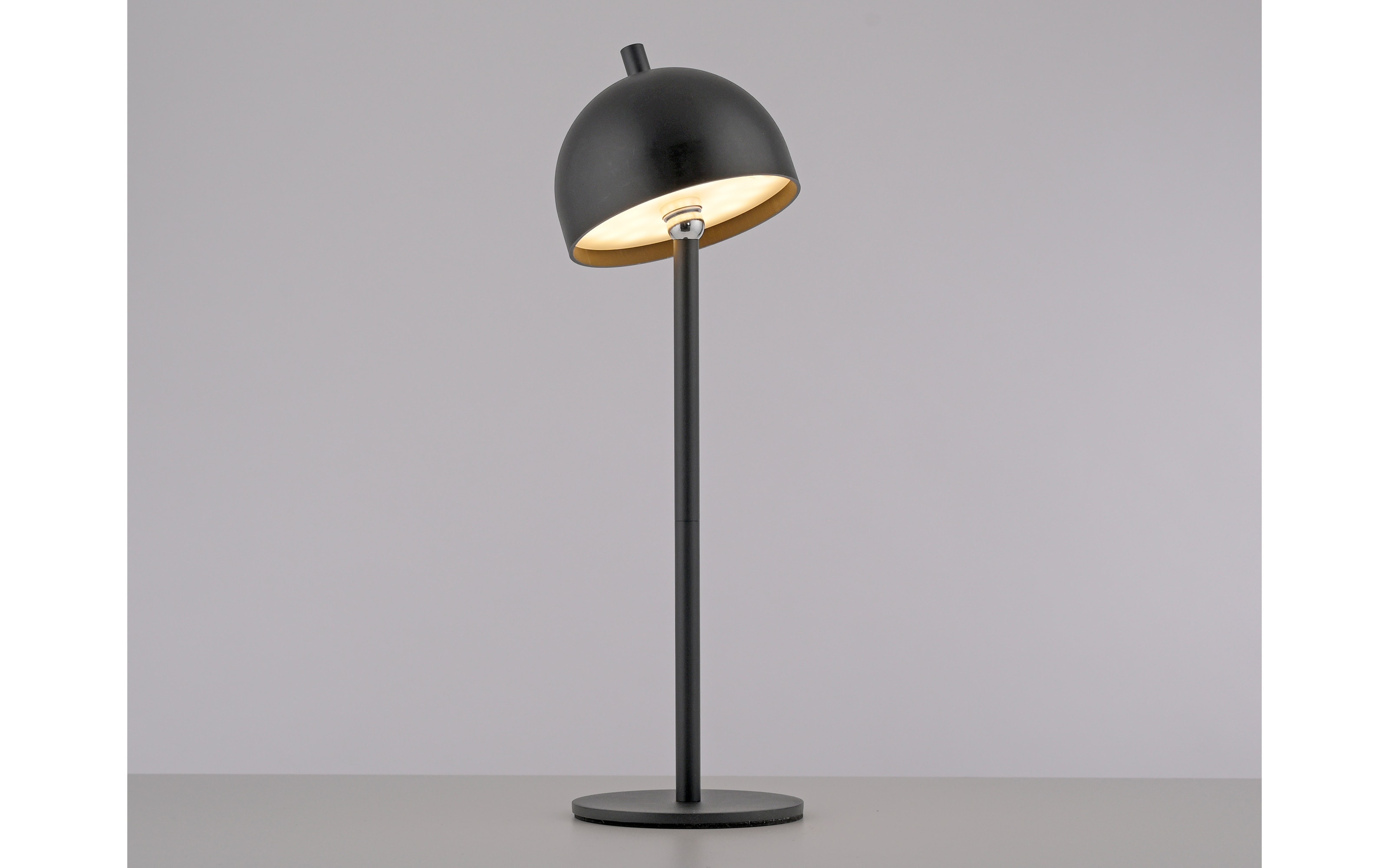 AKKU-Tischleuchte Bellis, schwarz