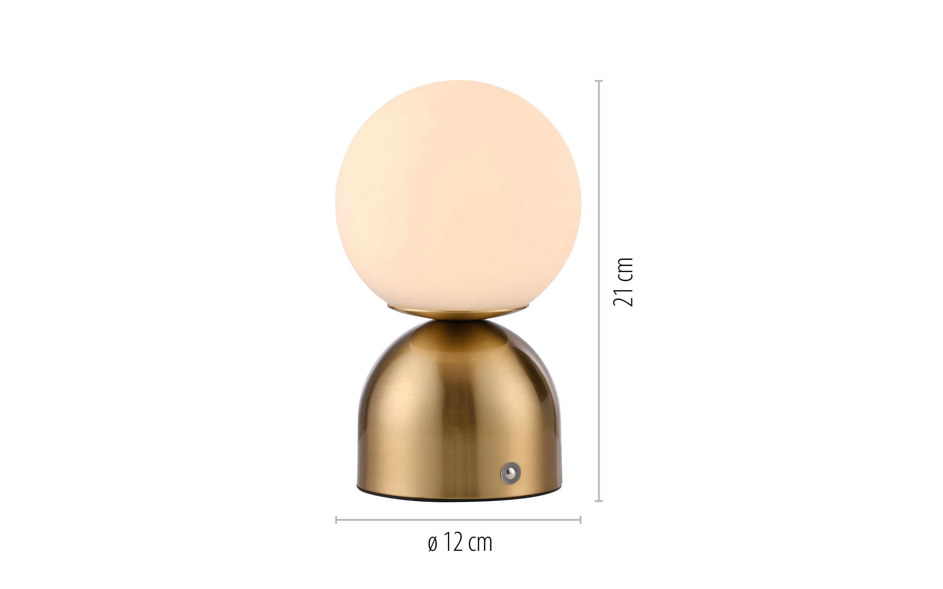 LED-Akkutischleuchte Rudi Schöner Wohnen, goldfarbig, inkl. CCT Funktion