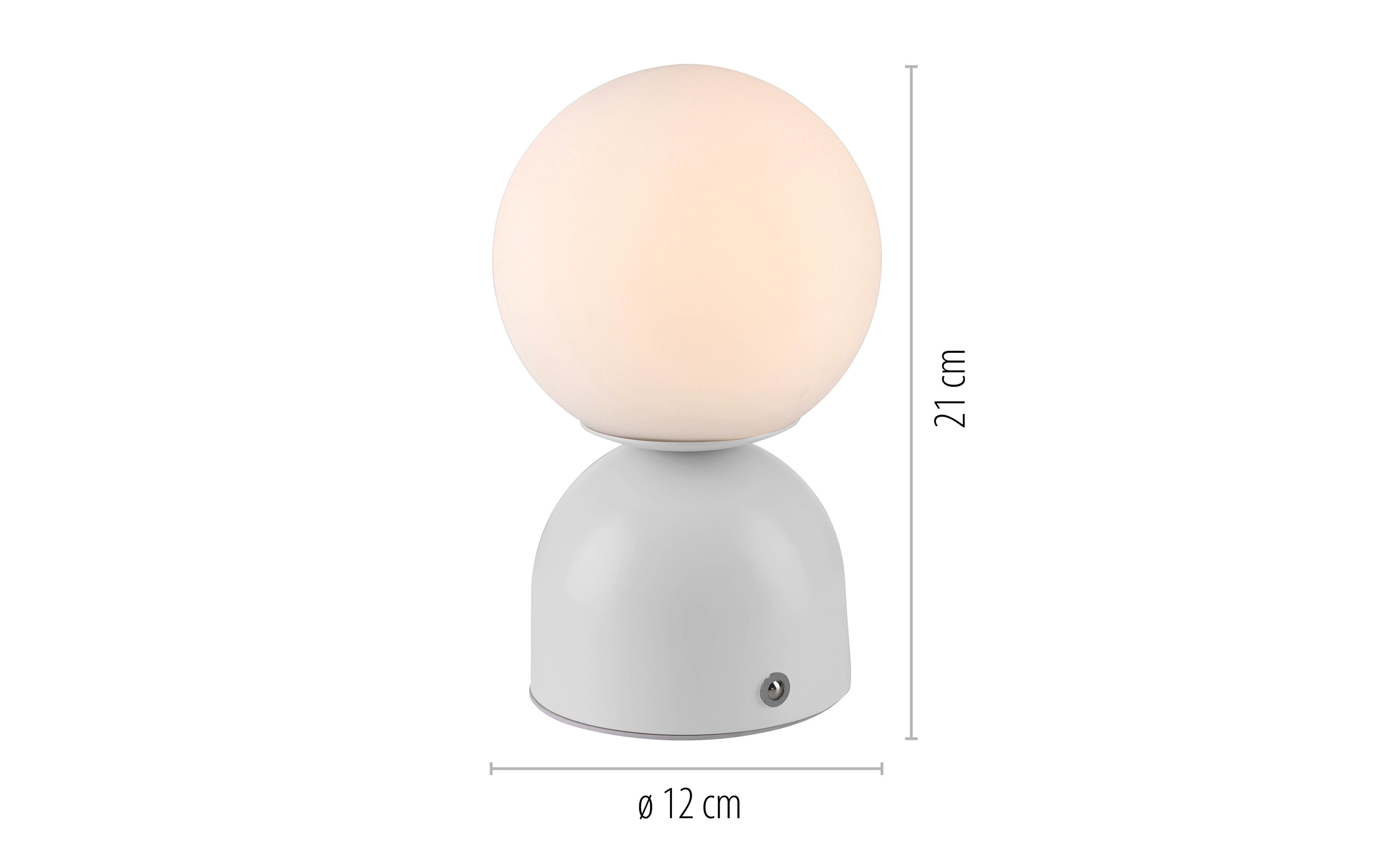 LED-Akkutischleuchte Rudi Schöner Wohnen, weiß, inkl. CCT Funktion