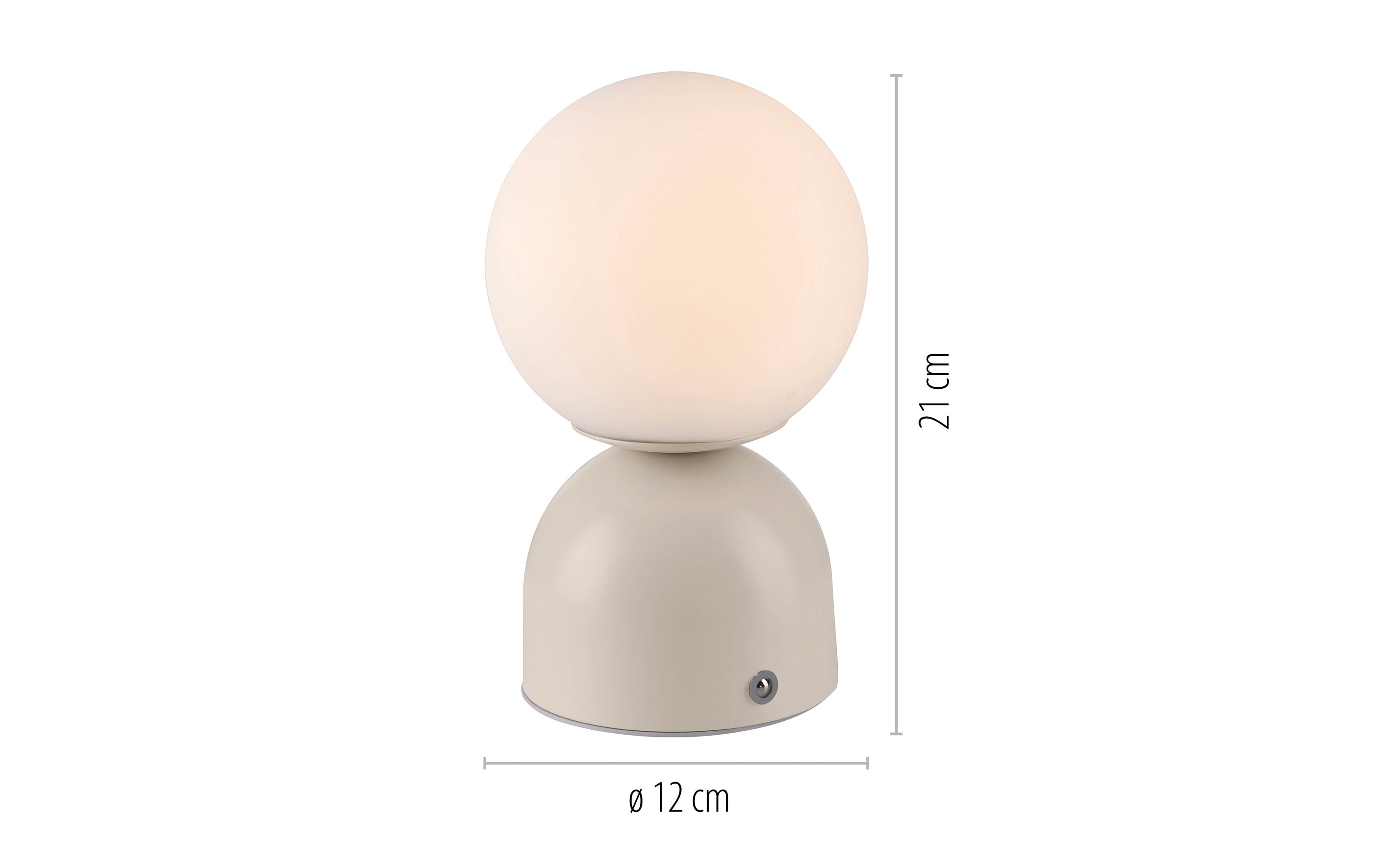 LED-Akkutischleuchte Rudi, sandfarbig, inkl. CCT Funktion