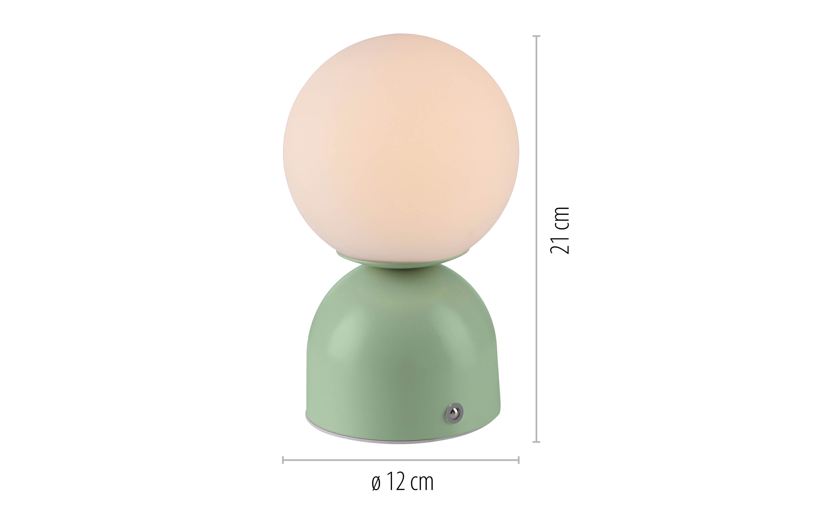 LED-Akkutischleuchte Rudi Schöner Wohnen, mintfarbig, inkl. CCT Funktion