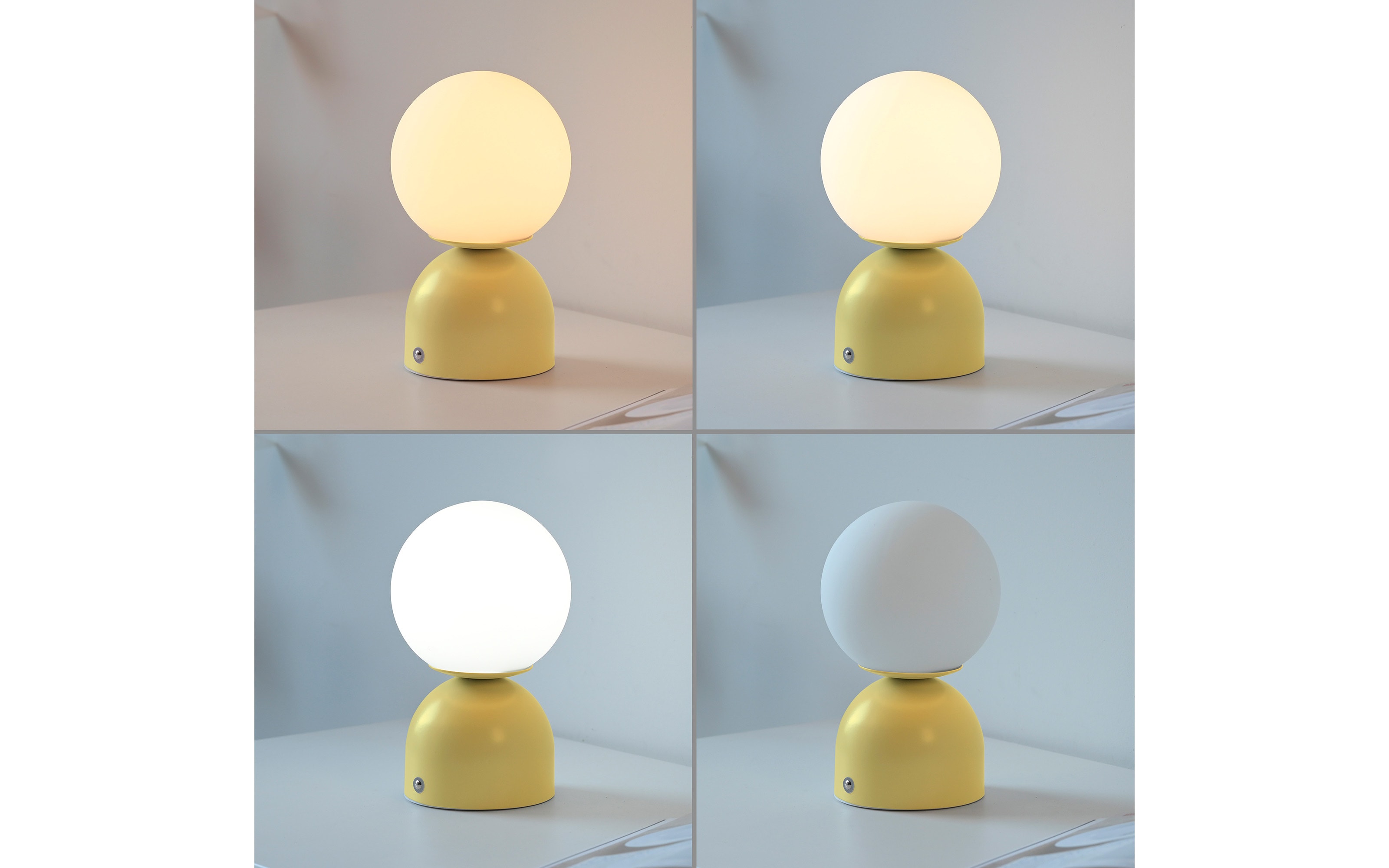 LED-Akkutischleuchte Rudi Schöner Wohnen, gelb, inkl. CCT Funktion