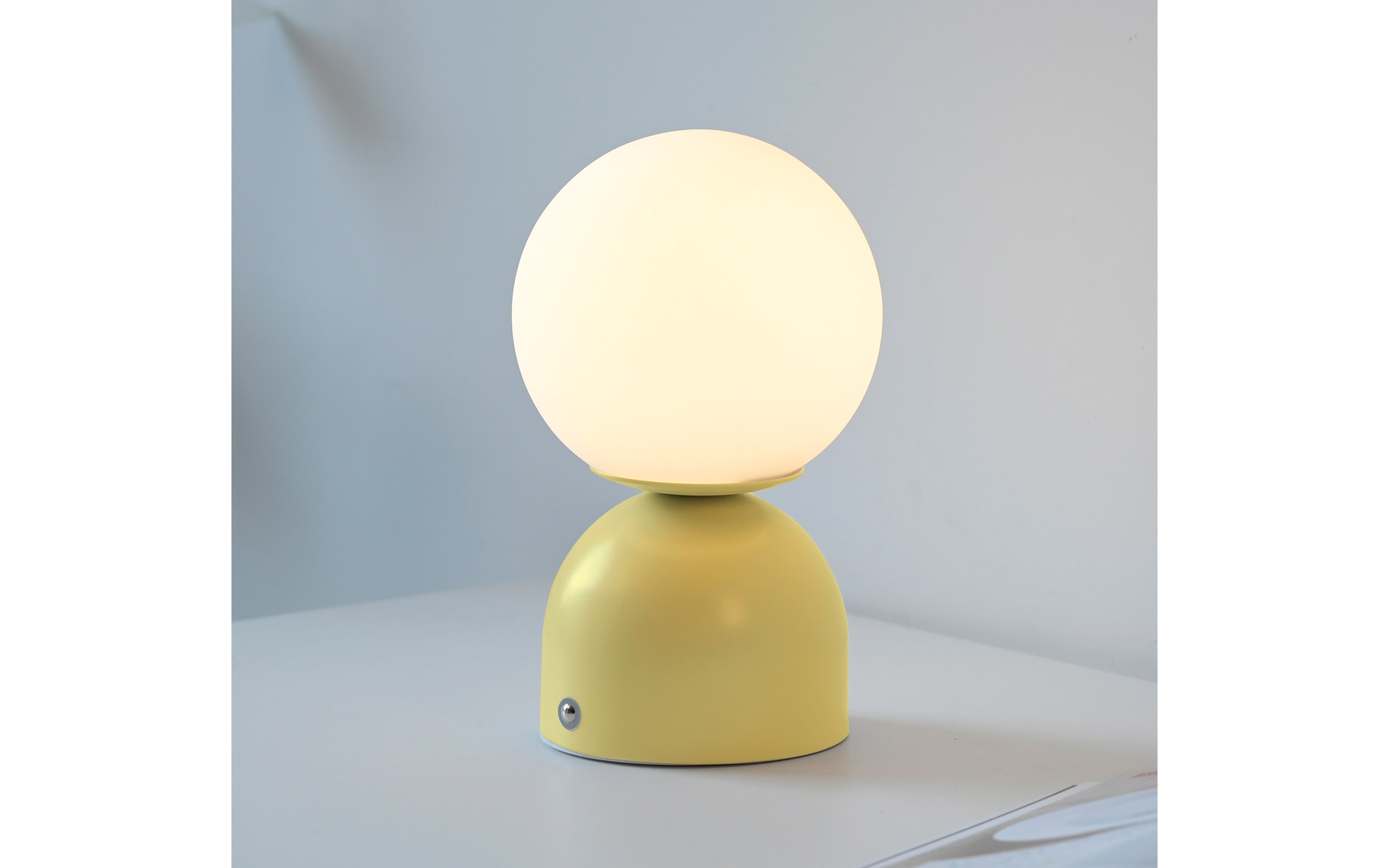 LED-Akkutischleuchte Rudi Schöner Wohnen, gelb, inkl. CCT Funktion