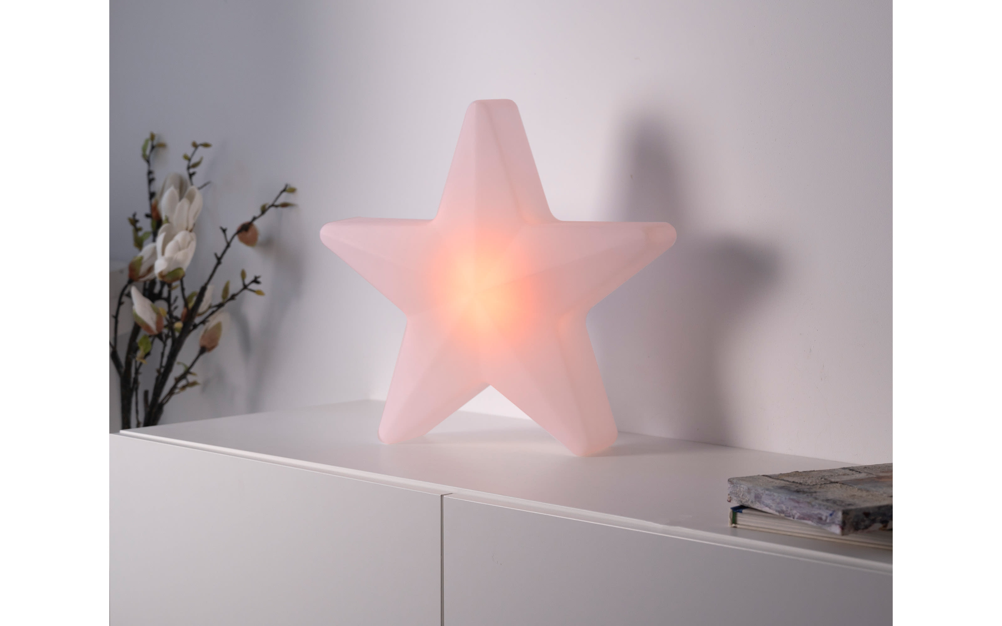 Akku-Tischleuchte Star, weiß, 39,5 cm, inkl. RGBW Farbwechsler