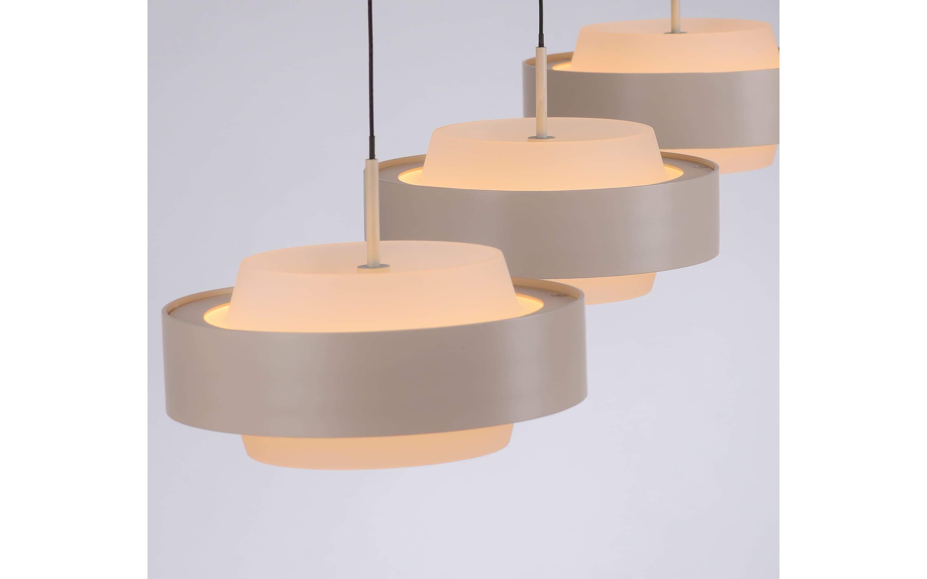 LED-Pendelleuchte Elmo, sandfarbig