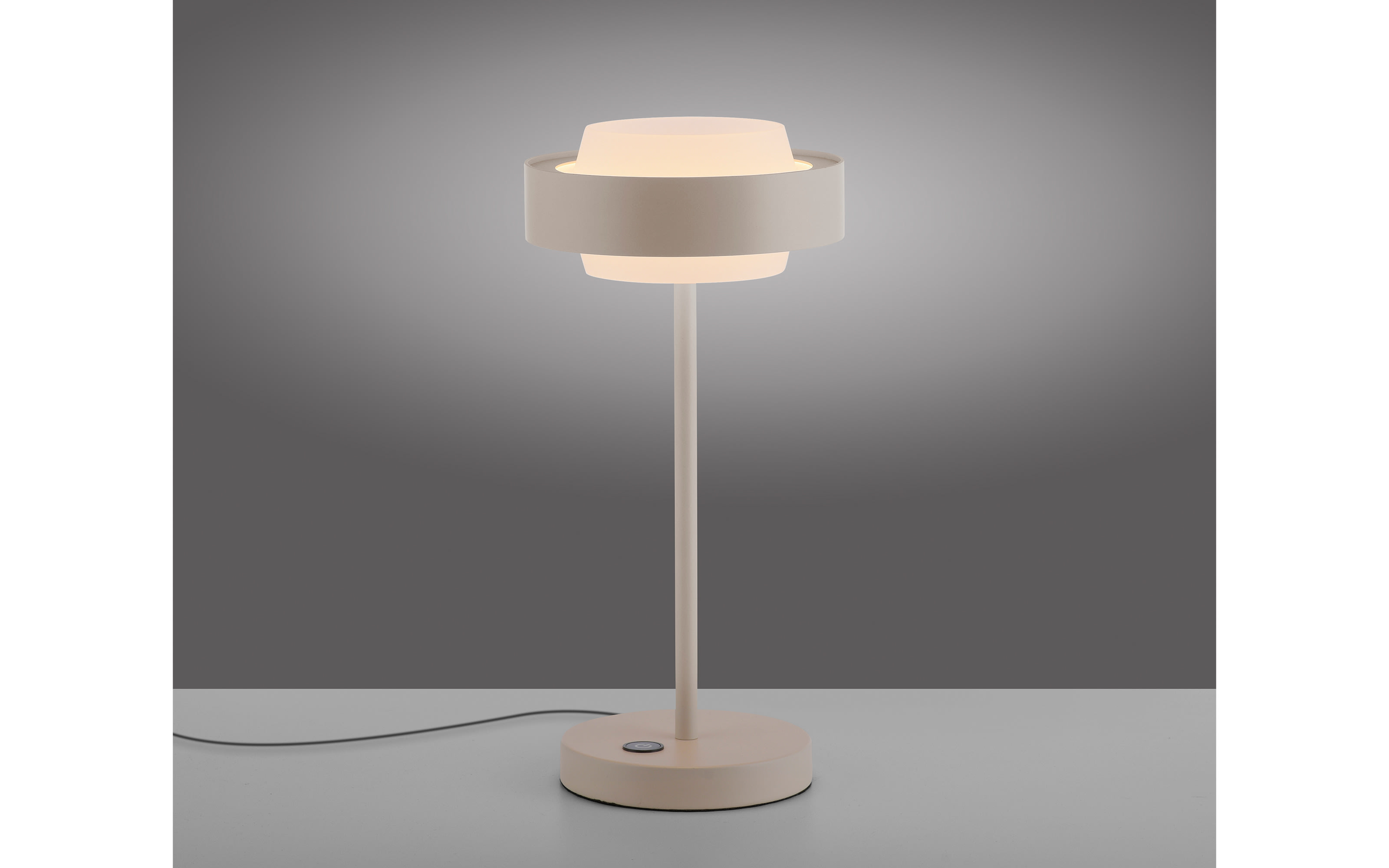 LED-Tischleuchte Elmo, sandfarbig