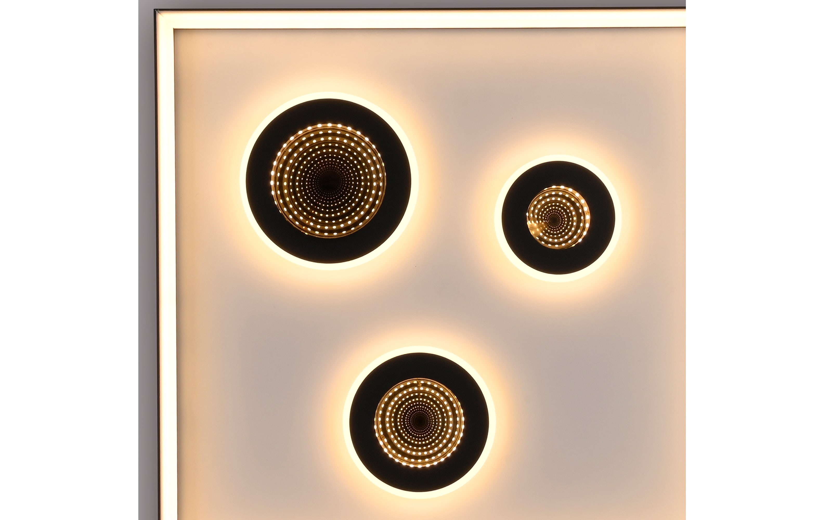 LED-Deckenleuchte Dune, schwarz, inkl. CCT und Tunneleffekt