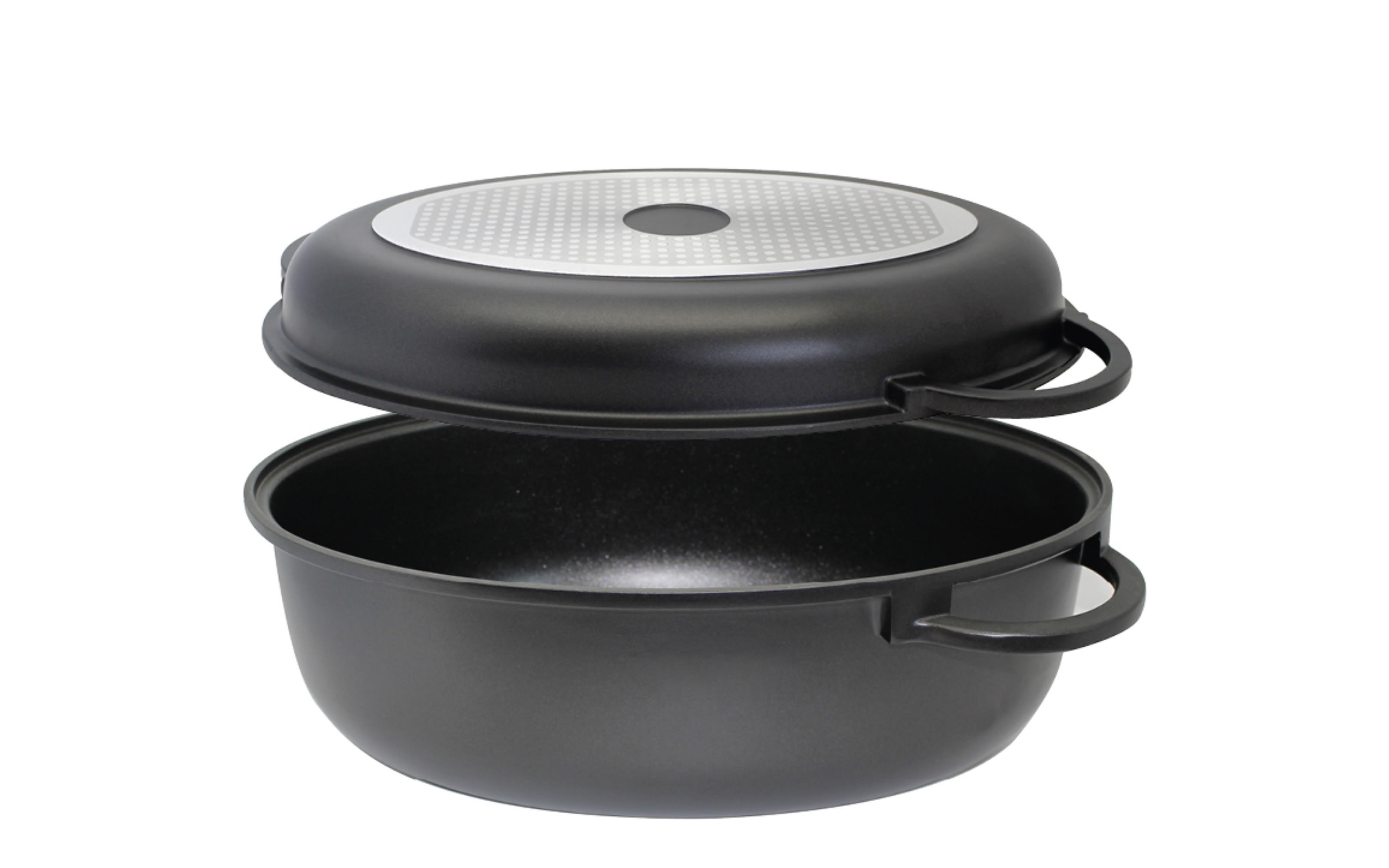 Bräter Alucast, 3tlg, oval, 38cm