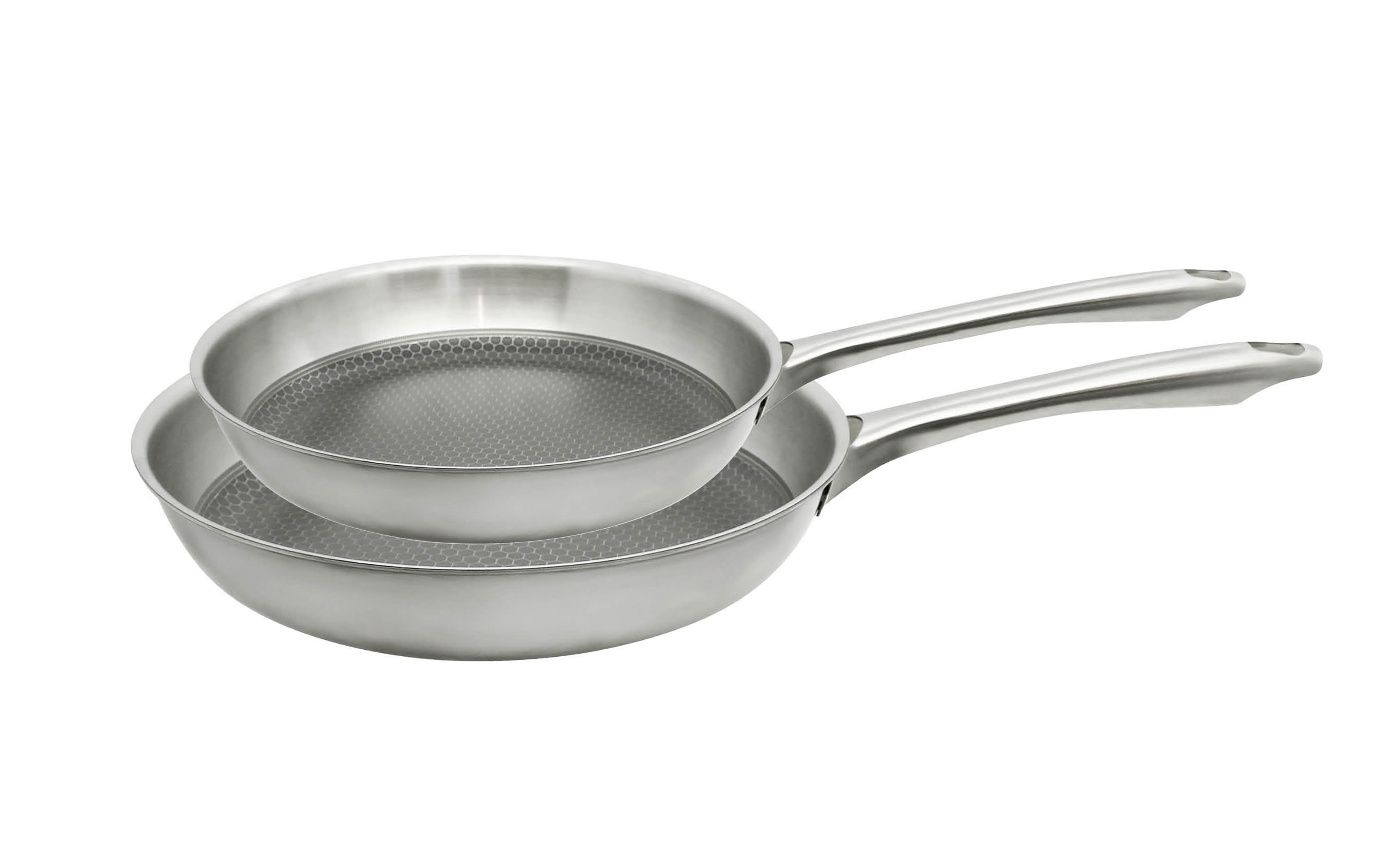 Pfannen Set RELIEF PASSION, Edelstahl, 2-teilig