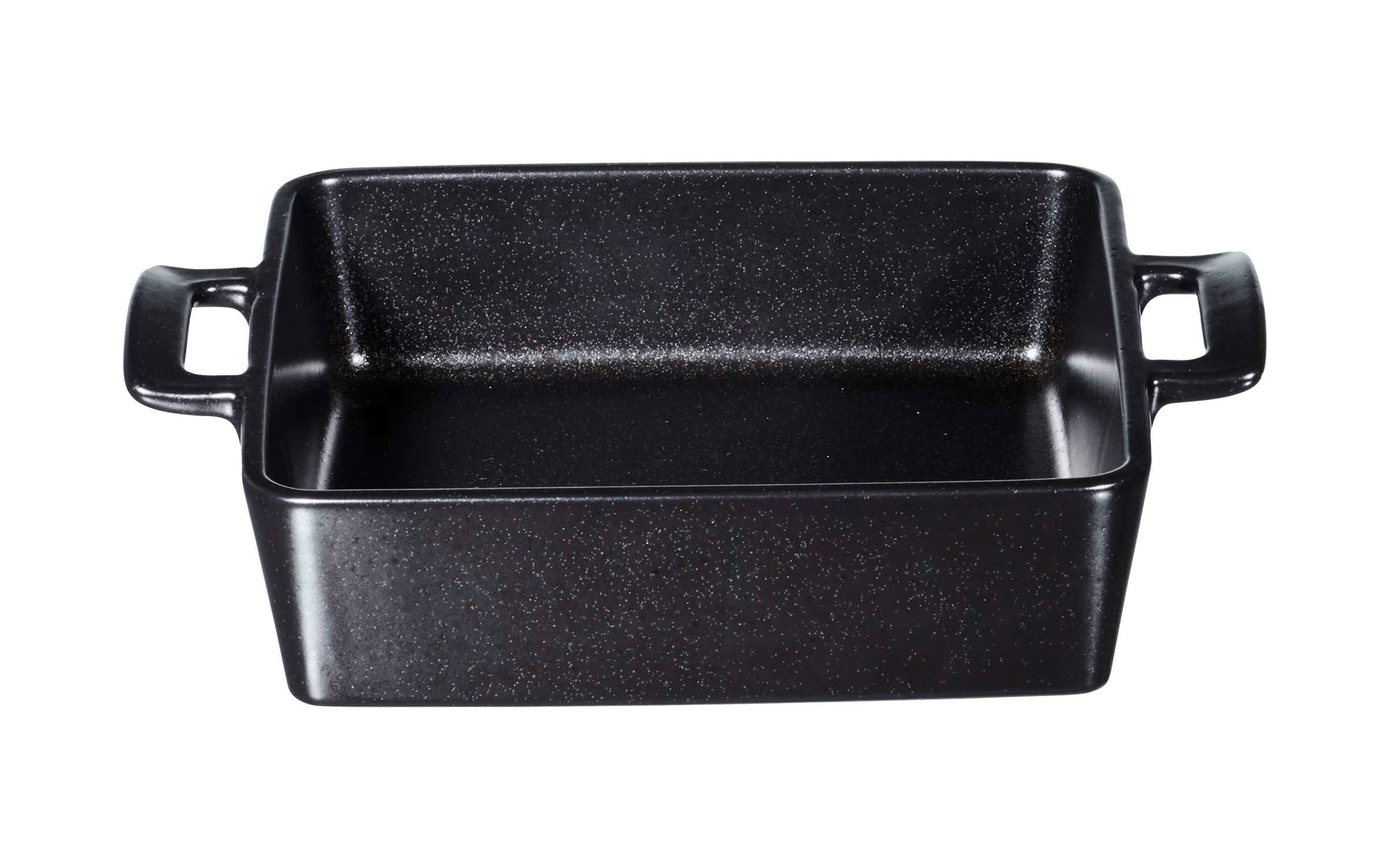 Auflaufform Avar, Keramik, schwarz, 25 cm