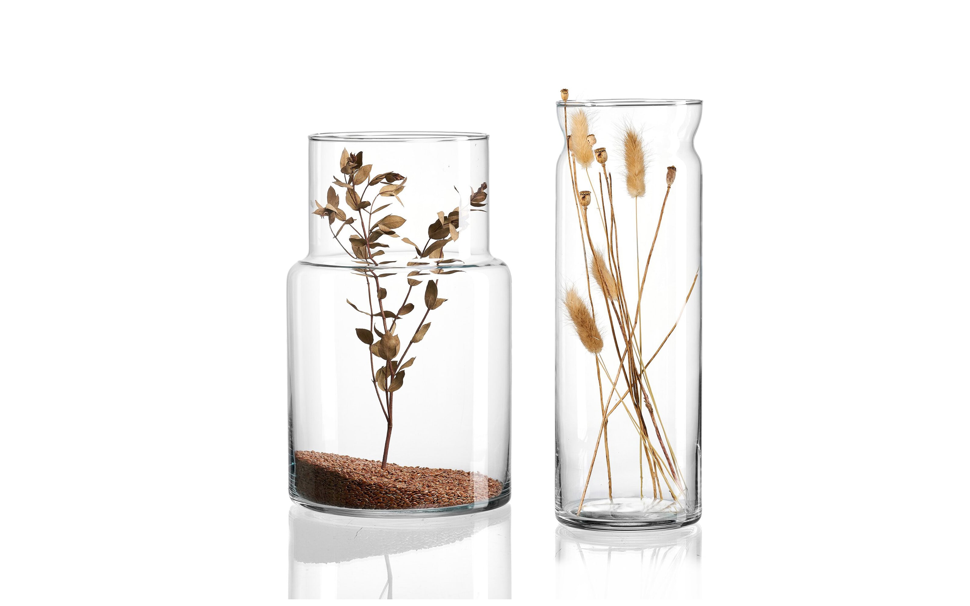 Vase Dalia, klar, 35 cm