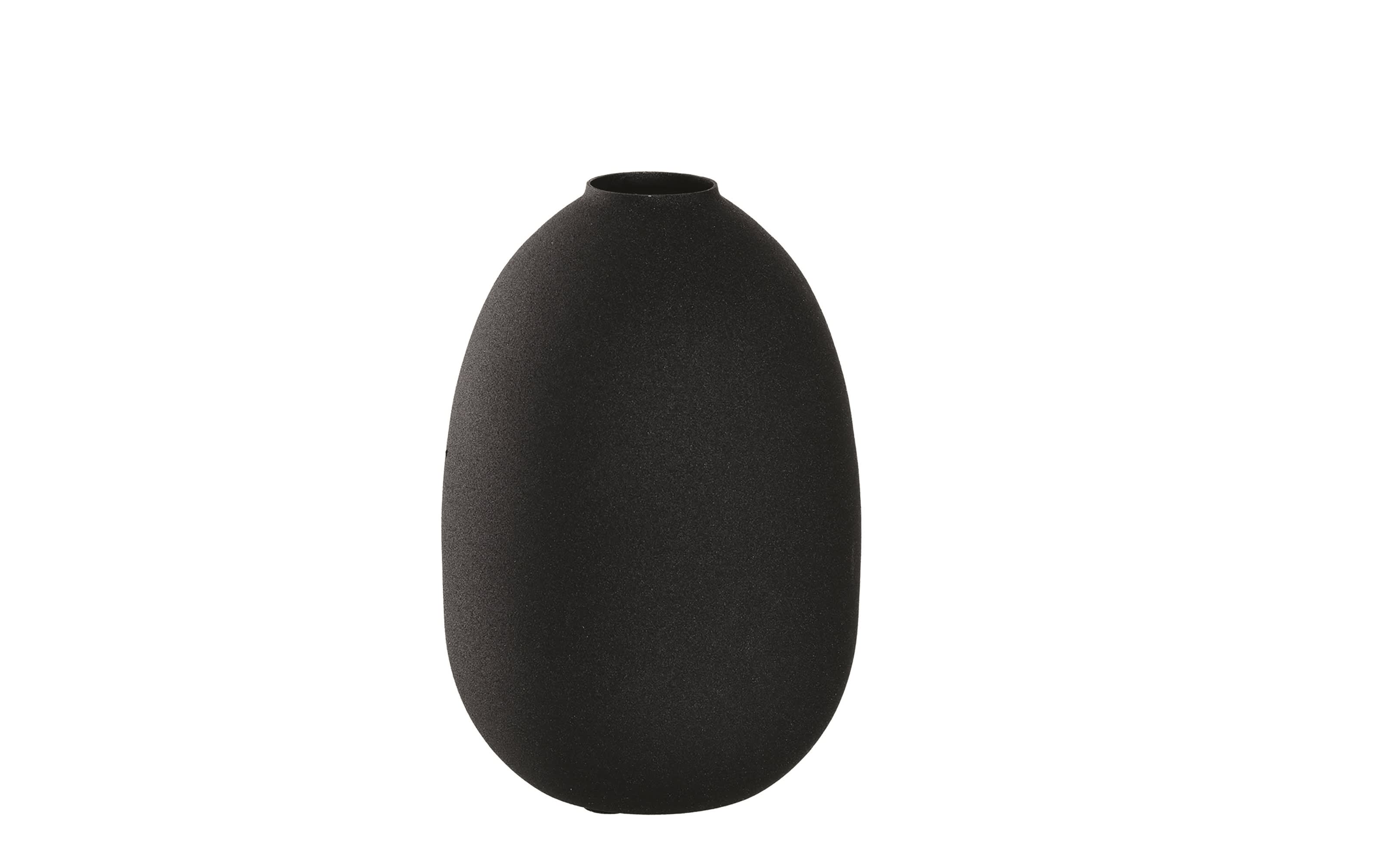 Vase Casolare, Metall, schwarz, 19 cm