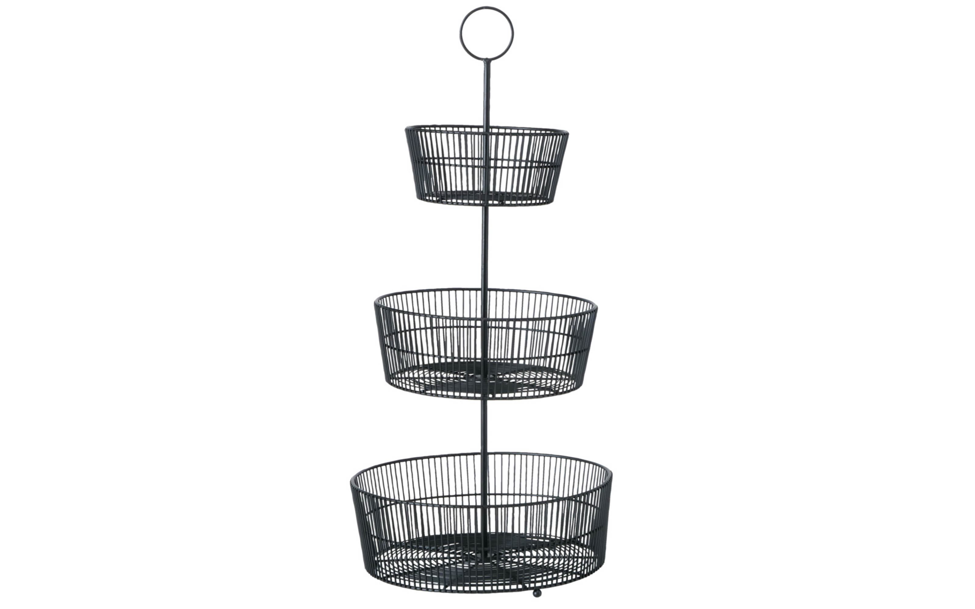 Etagere Gea in matt schwarz, 66 cm