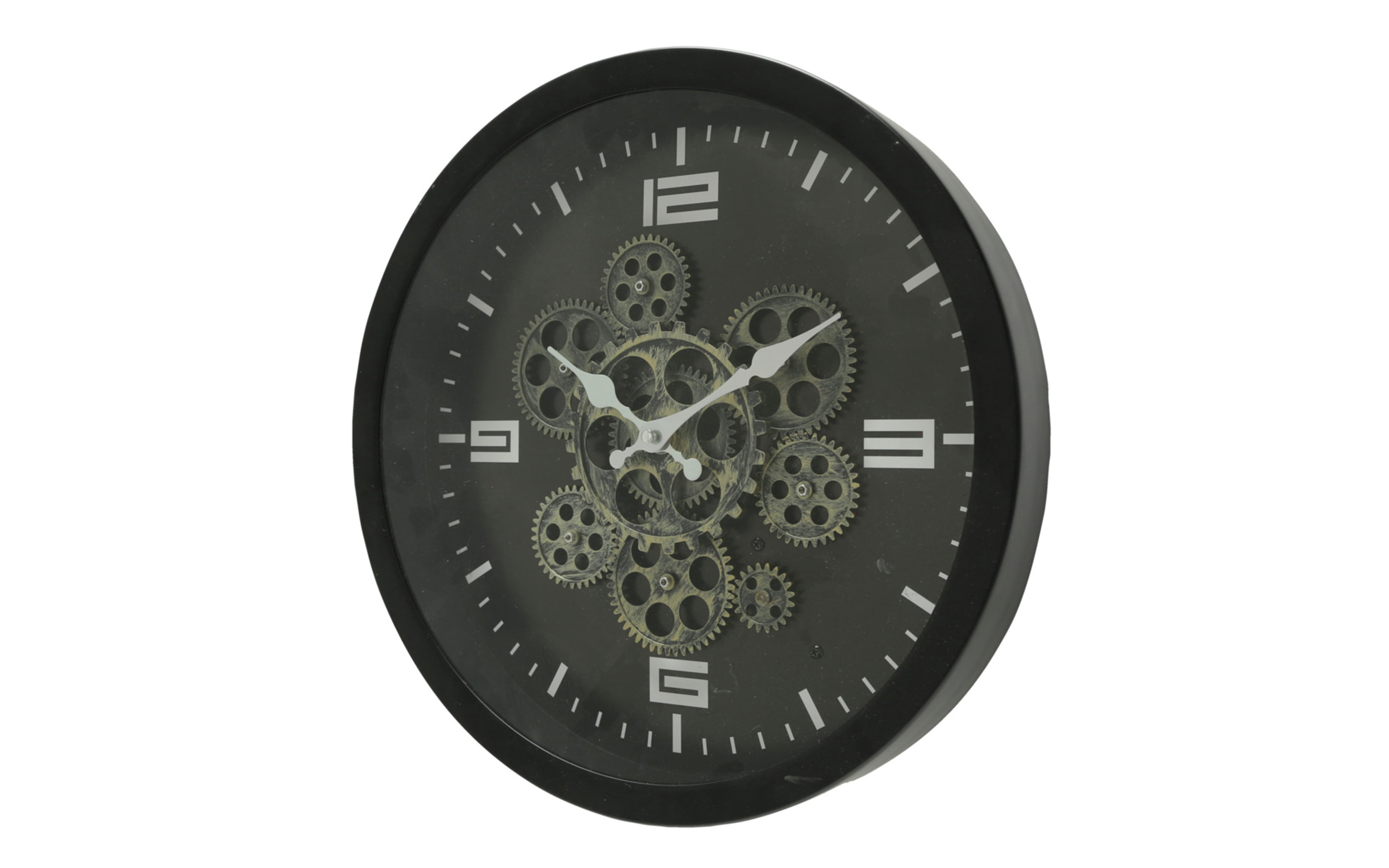 Wanduhr Big Time in schwarz, 38 cm