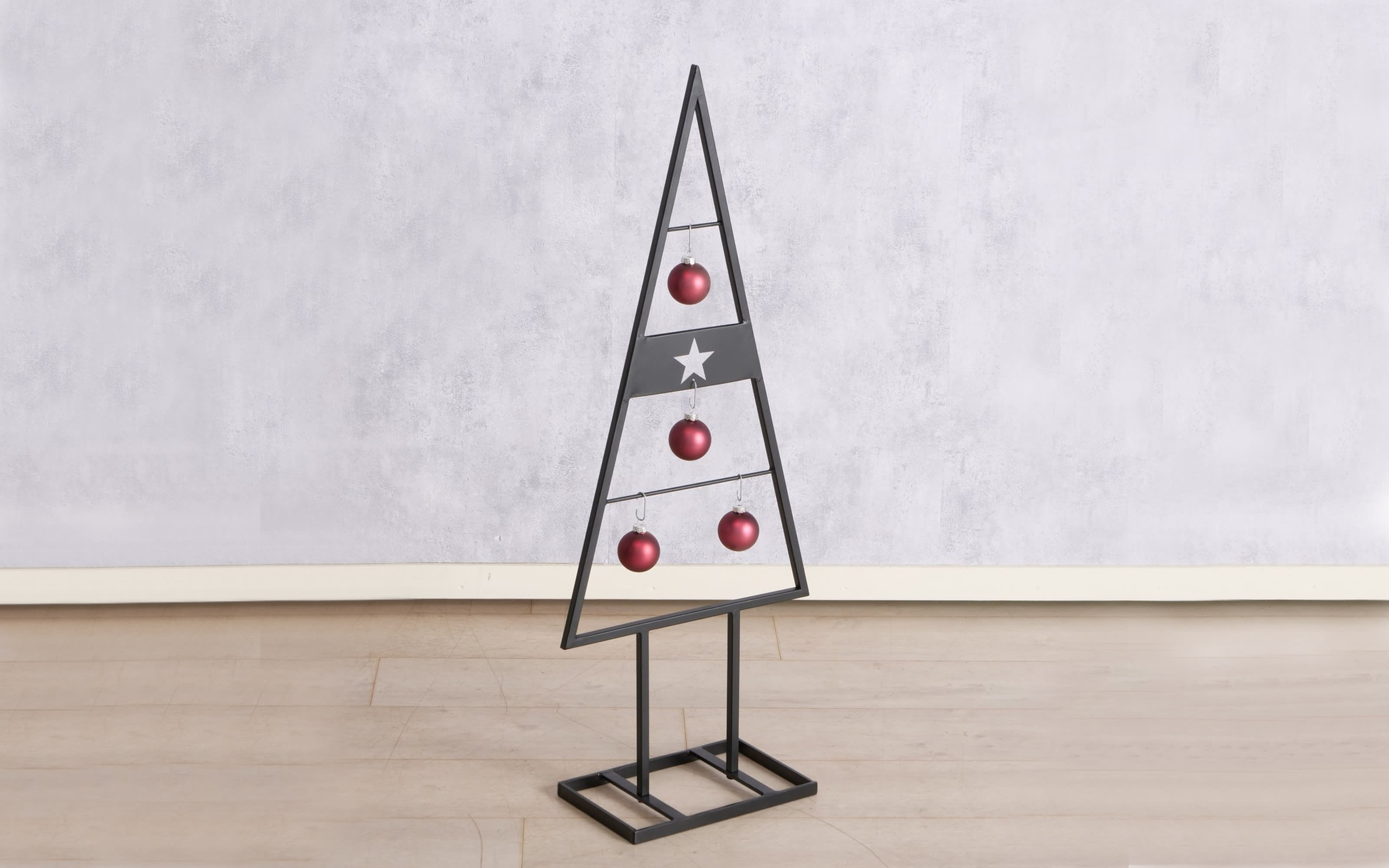 Dekofigur Weihnachtsbaum, schwarz, 101 cm