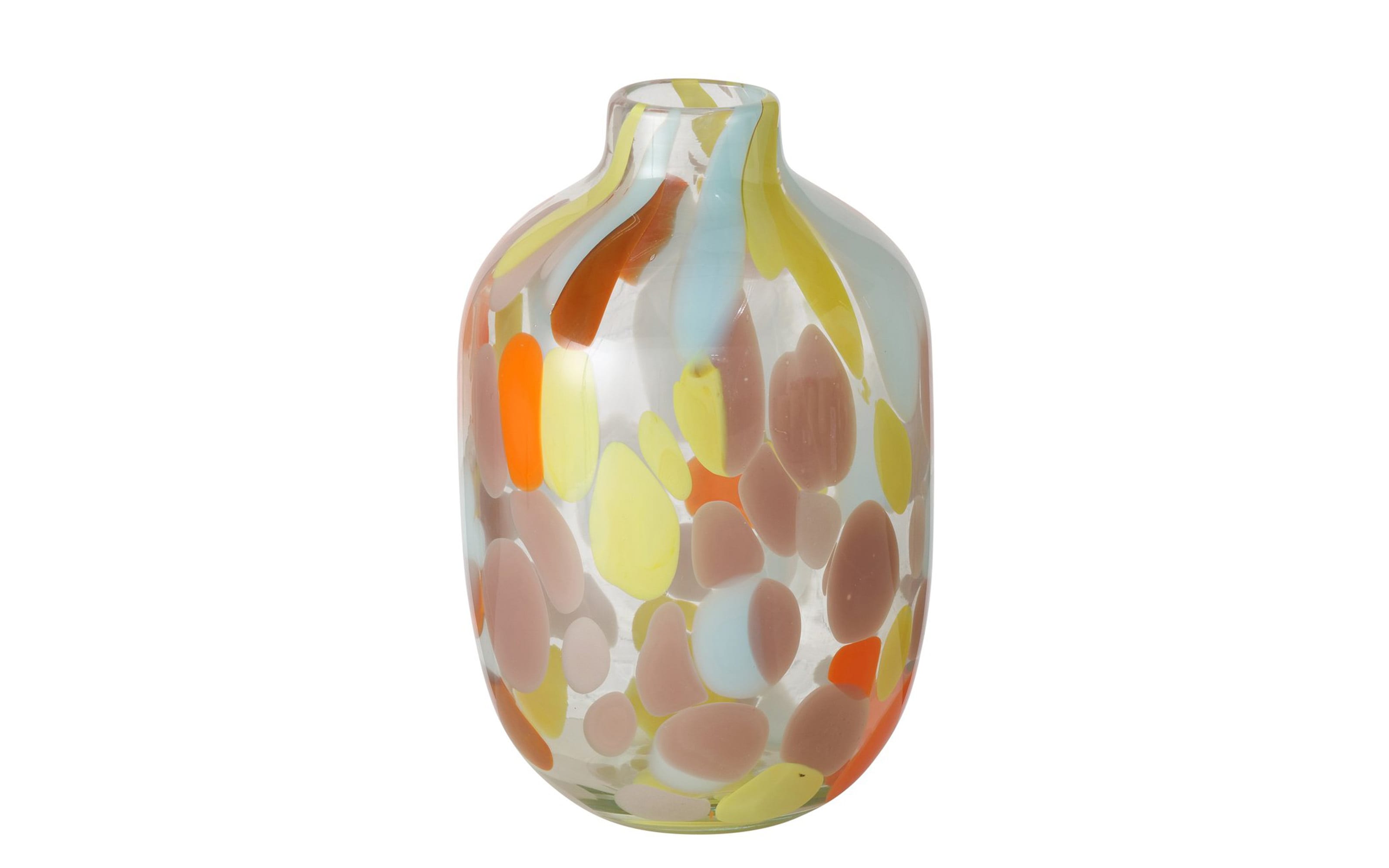 Vase Glee, Glas bunt lackiert, 26 cm