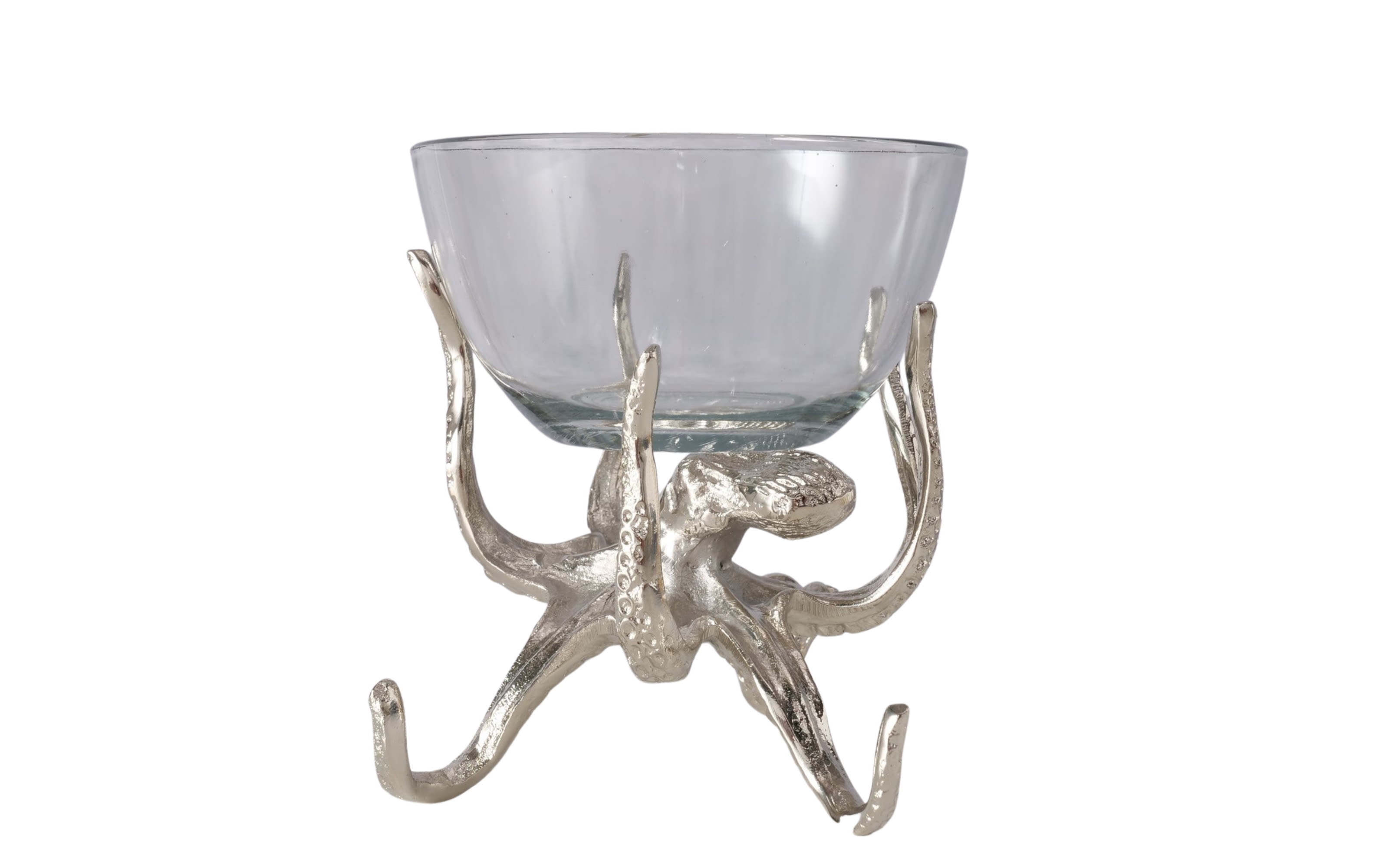 Schale Octo, Glas/Metall, 15 cm