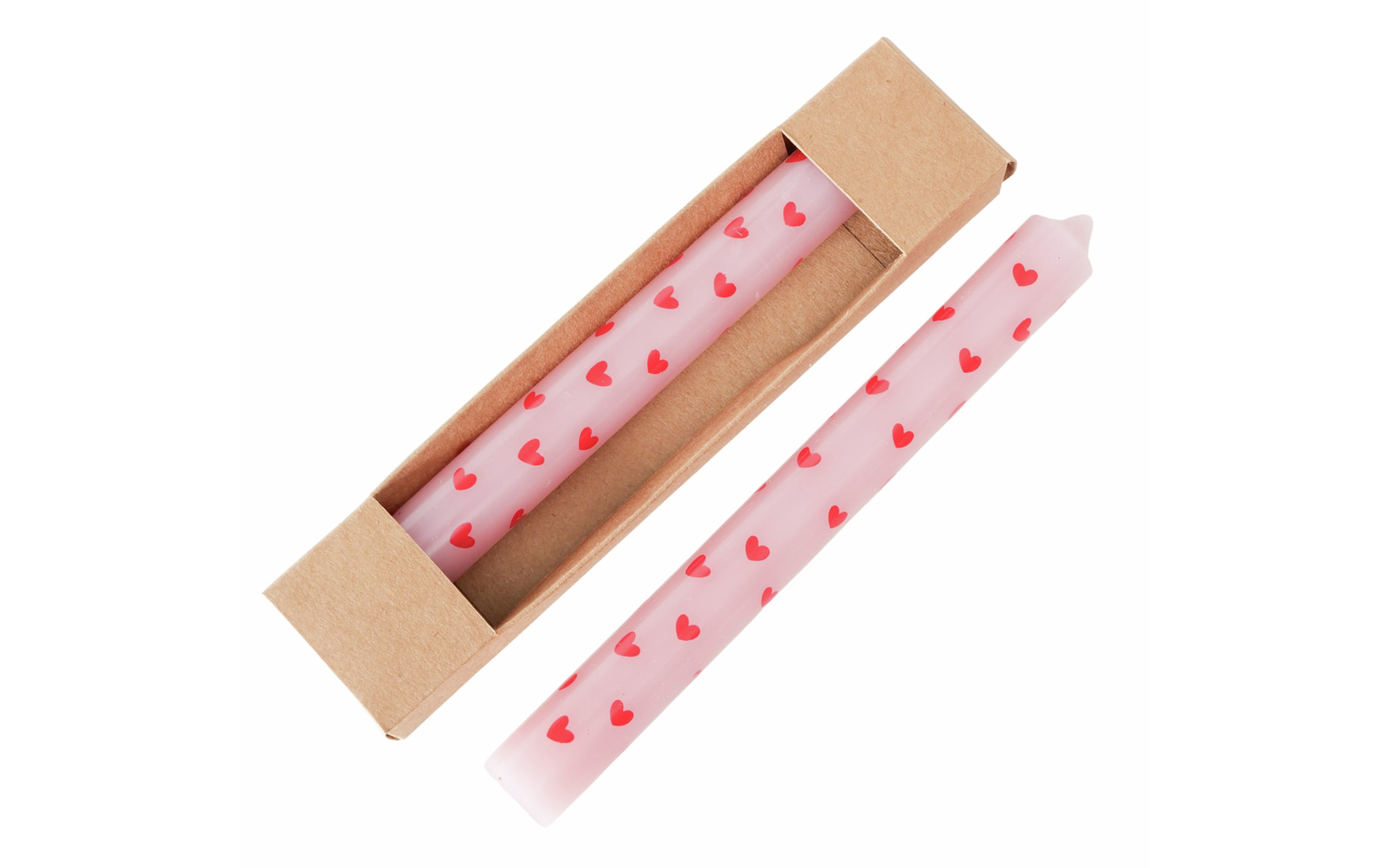 Stabkerze Lilin, rosa, 2er Set