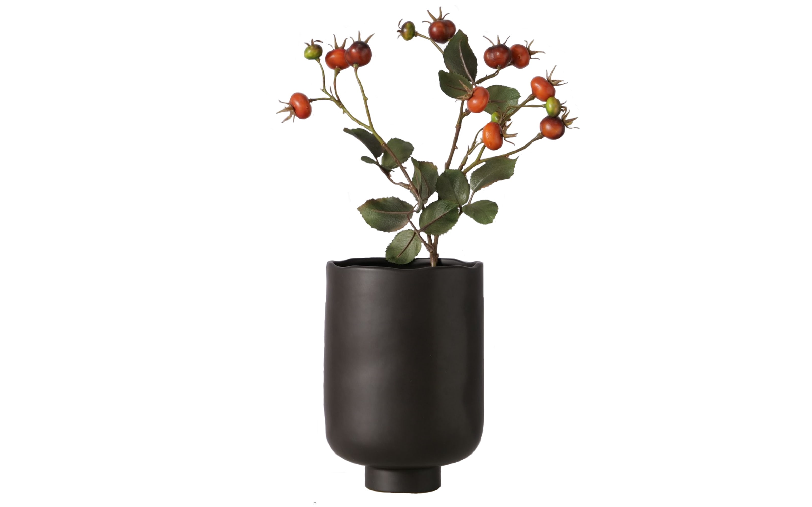 Übertopf Solana, schwarz, 20 cm