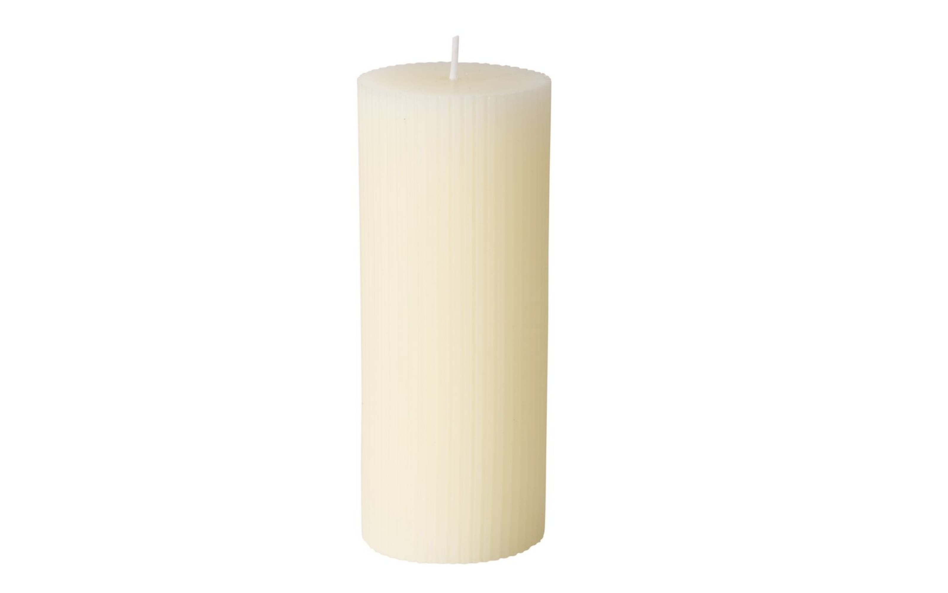 Stumpenkerze Classic, cremeweiß, 15 cm