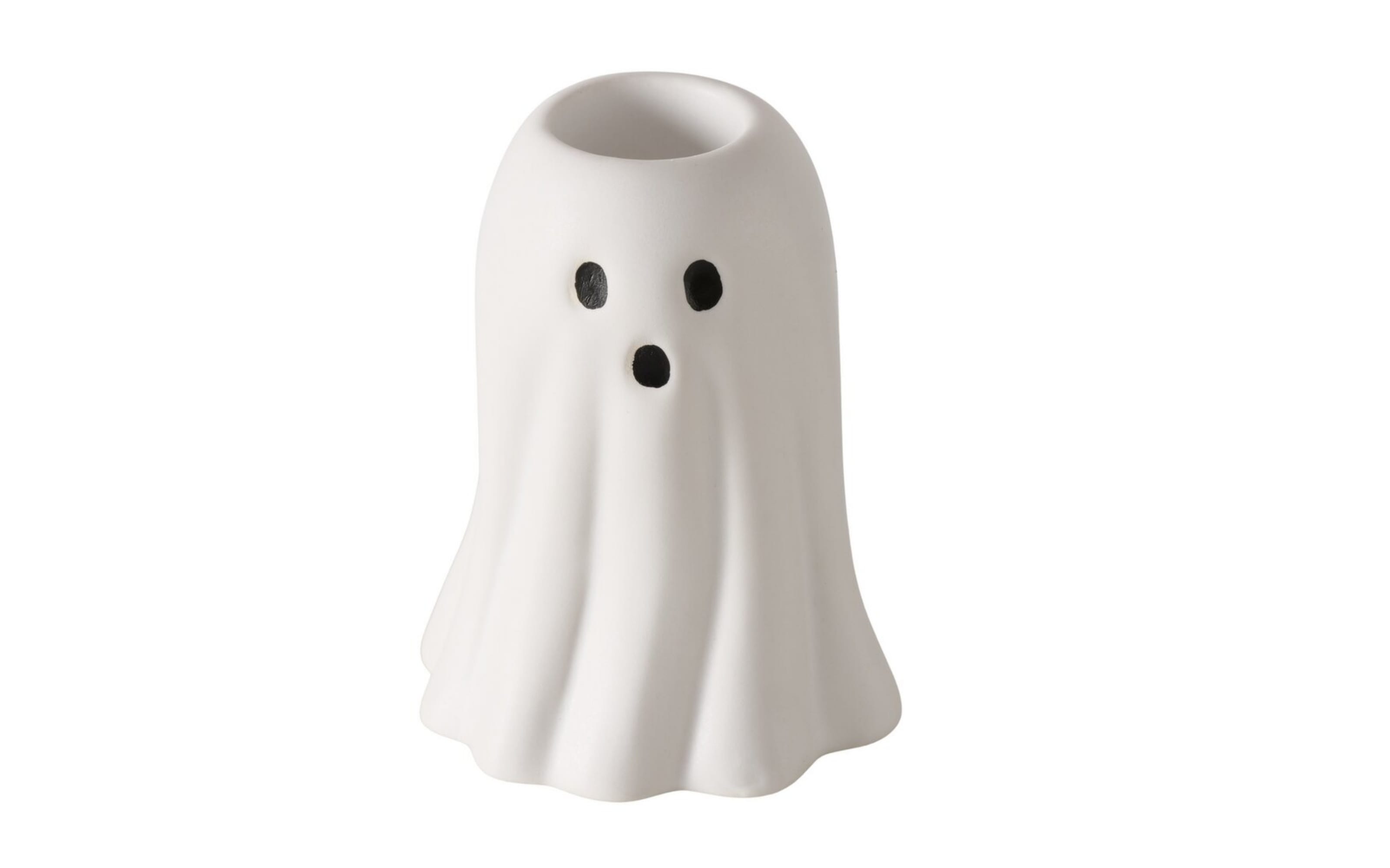 Kerzenleuchter Ghostie, weiß, 7,5 cm