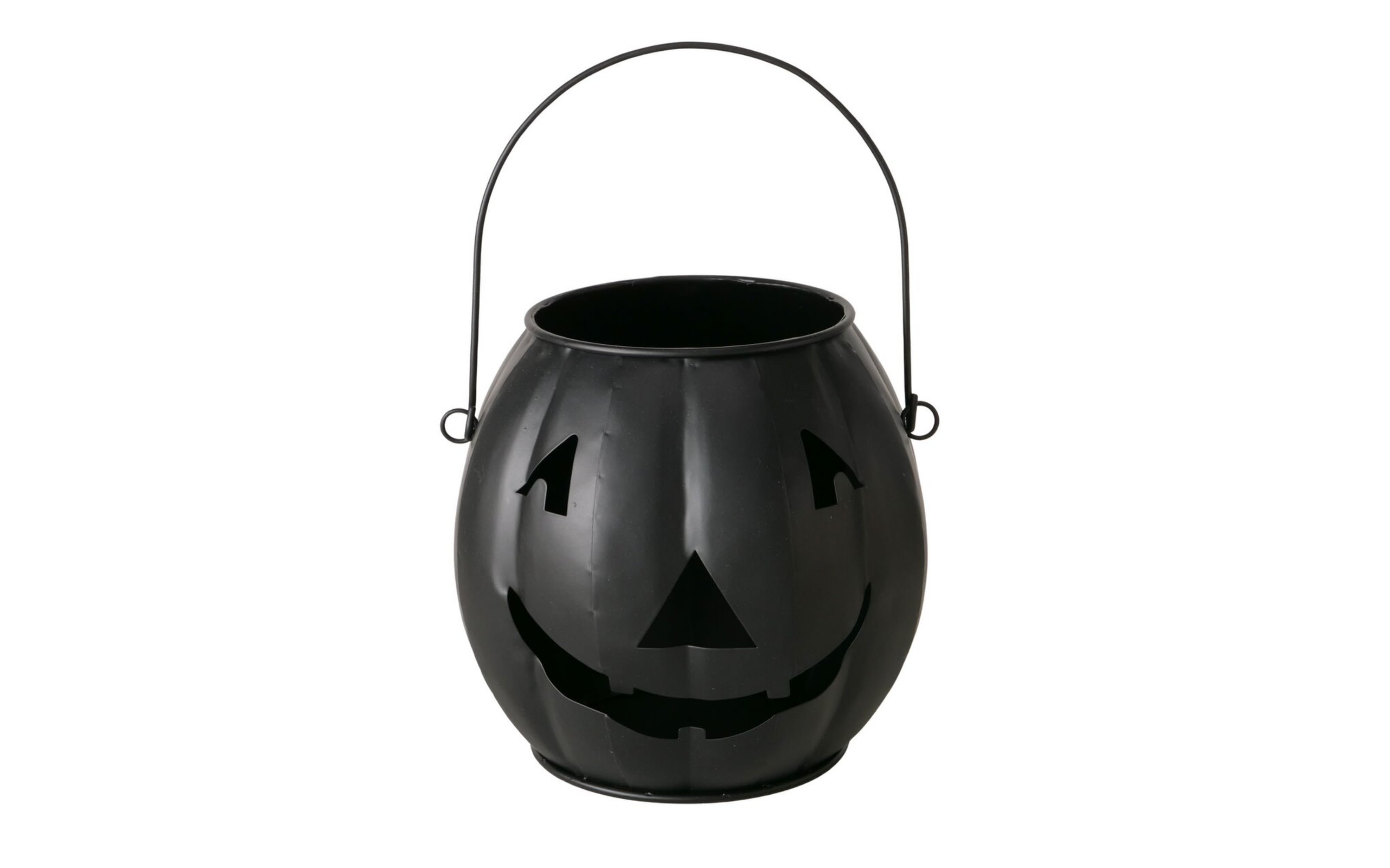 Windlicht Grimasi, schwarz, 17,6 cm
