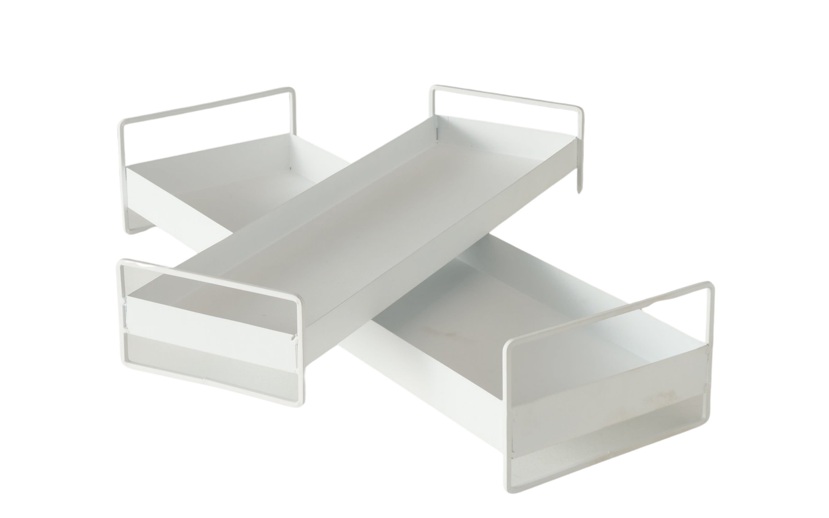 Tablett 2er-Set Wolga, weiß