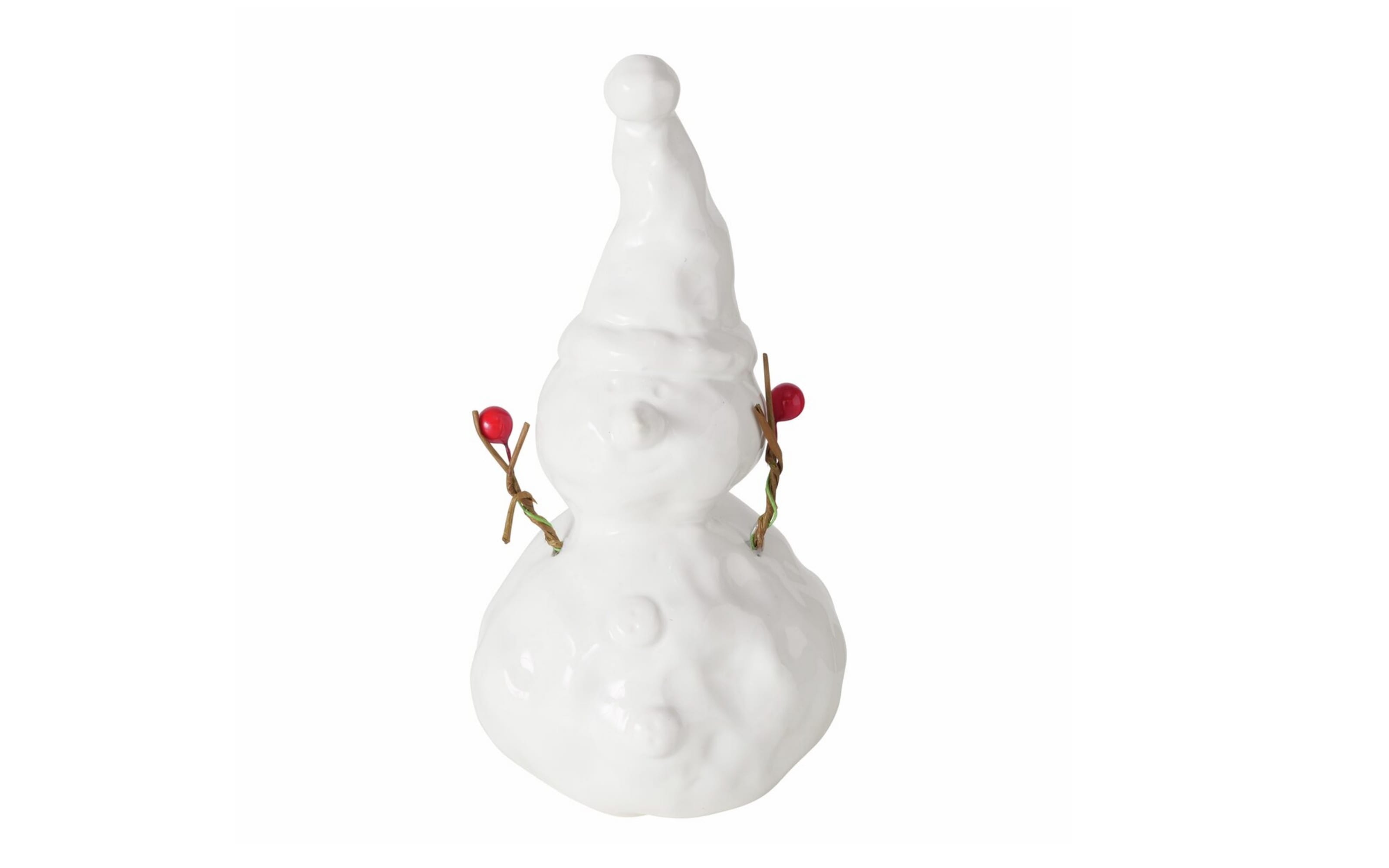 Dekofigur Schneemann, weiß, 20 cm