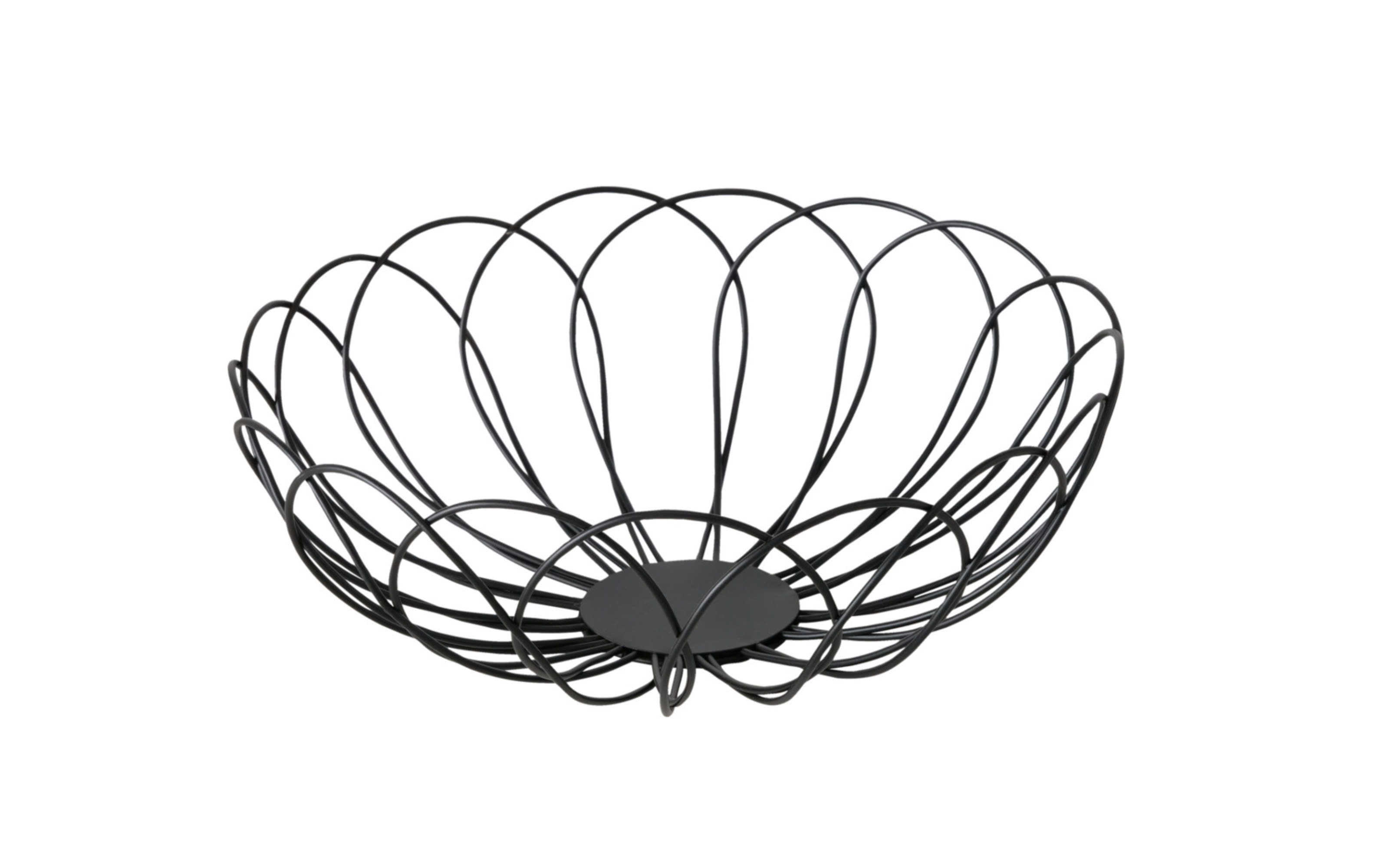 Korbset Floria, schwarz, 2-teilig