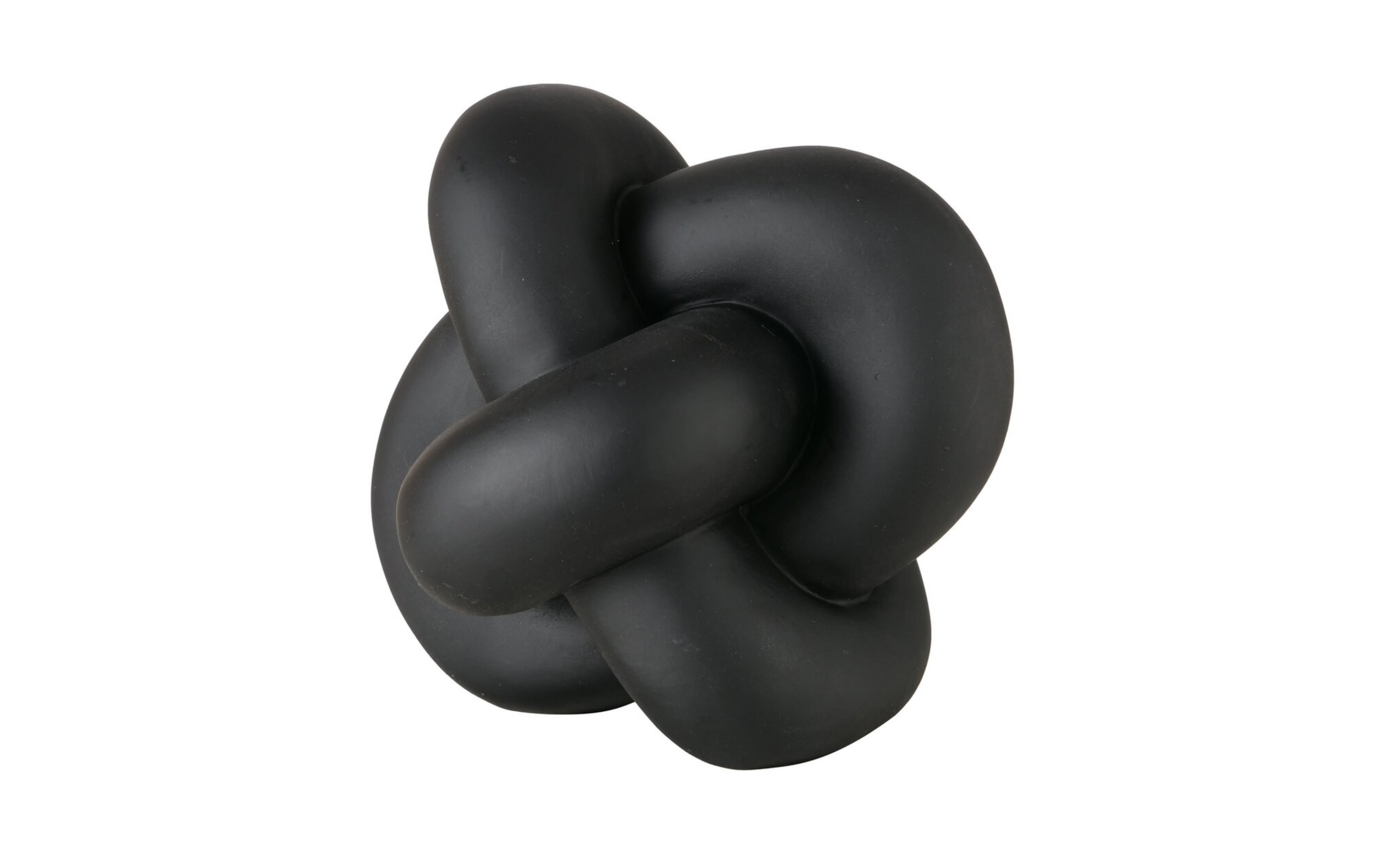 Skulptur Knotty, schwarz, 14 cm