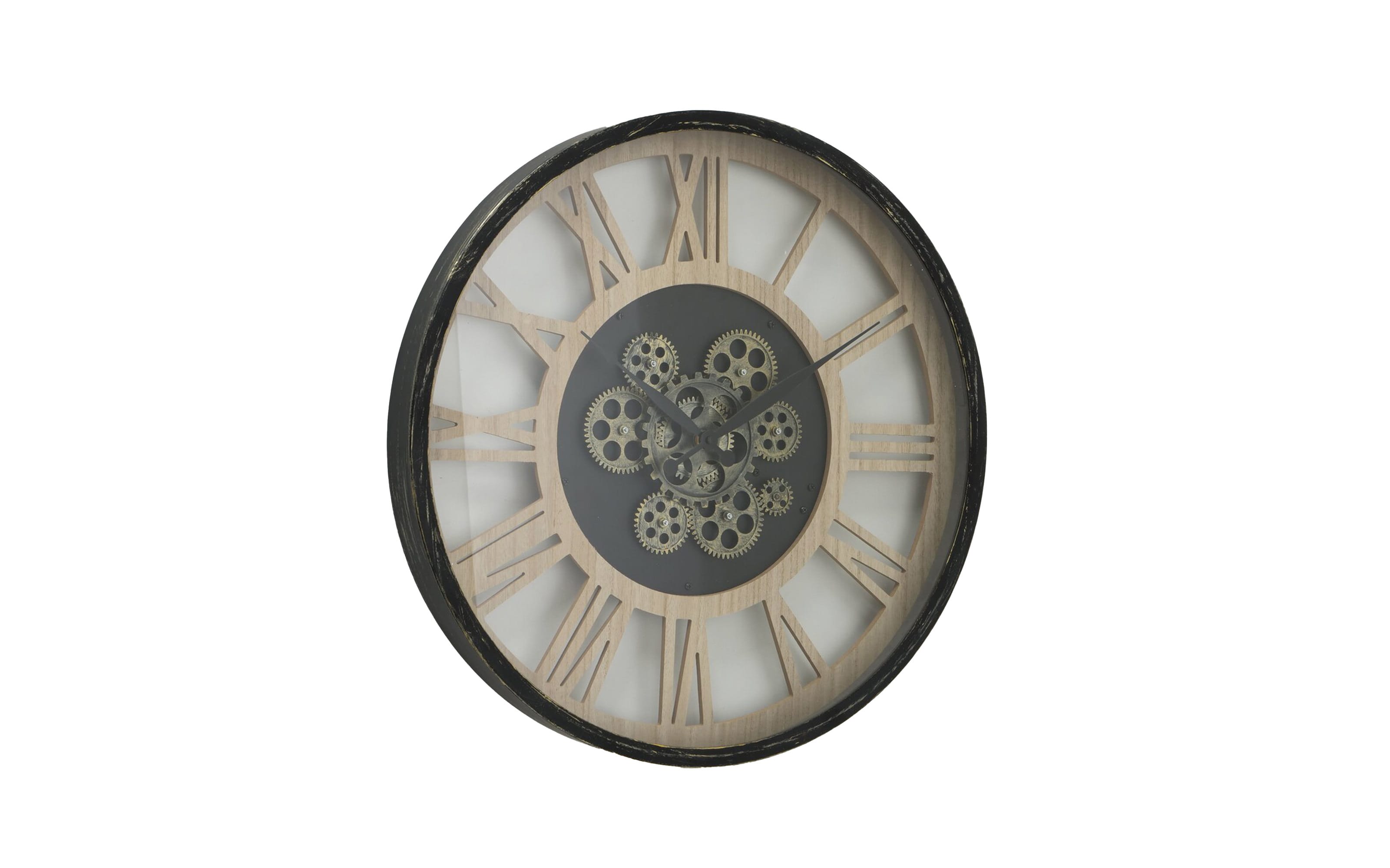 Wanduhr Takto, schwarz/beige