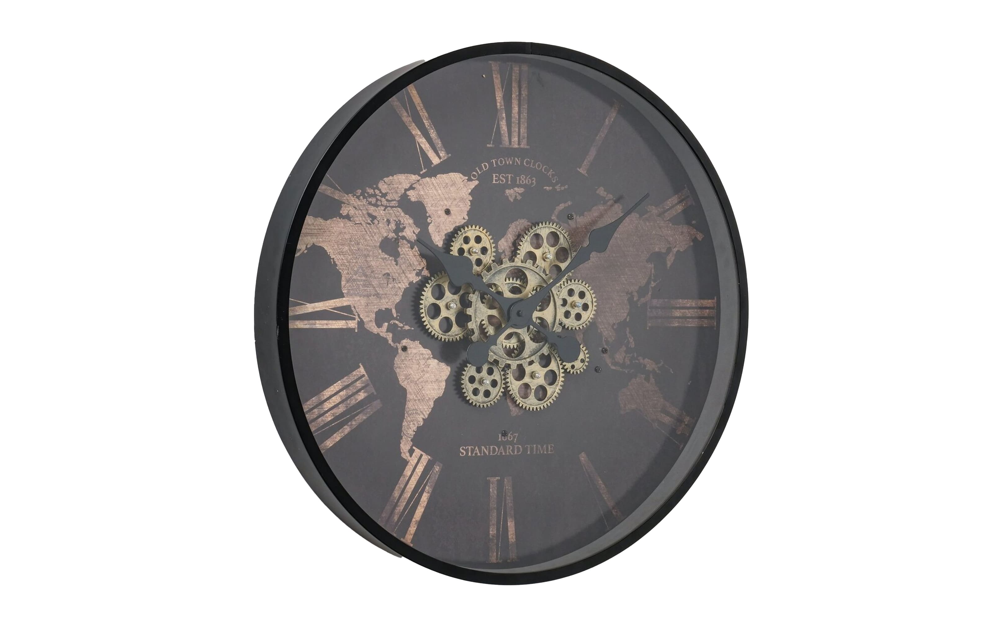 Wanduhr Rodas, schwarz, 57 cm