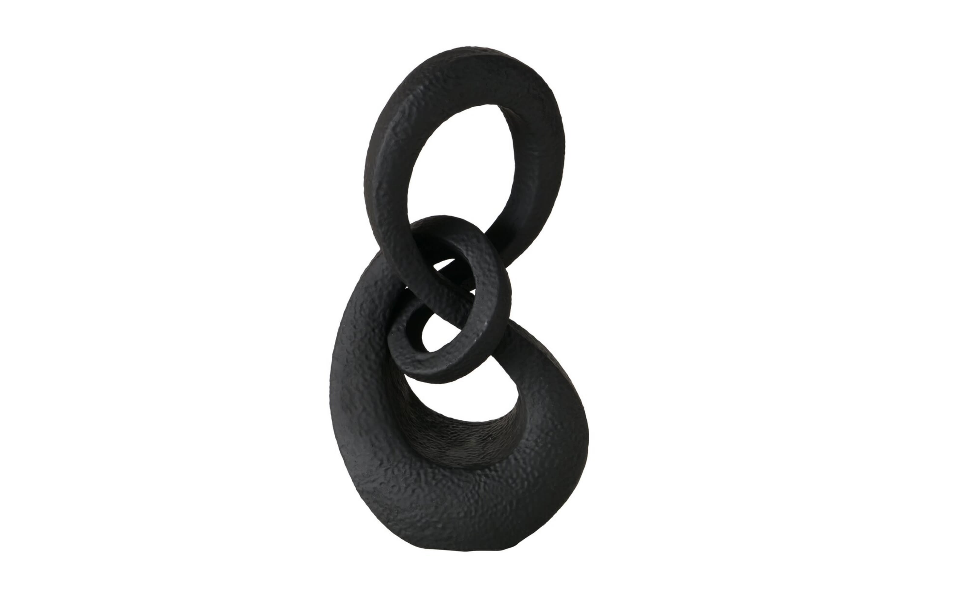 Skulptur Chainy, schwarz, 32,5 cm