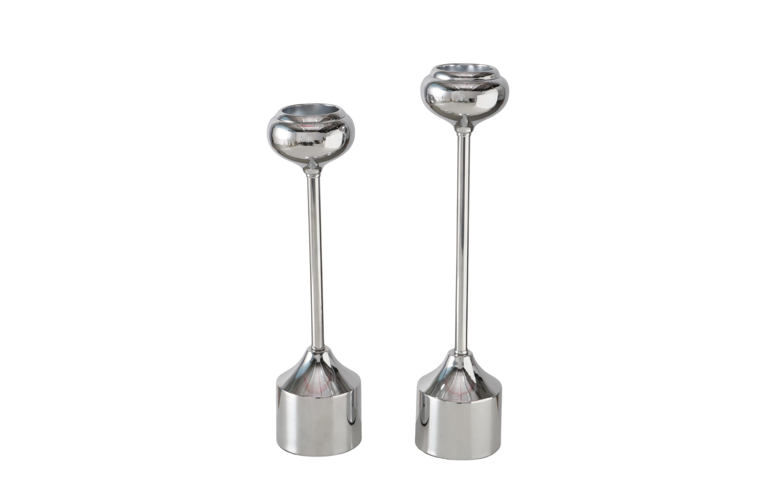 Kerzenleuchterset Donus, silber, 2-teilig