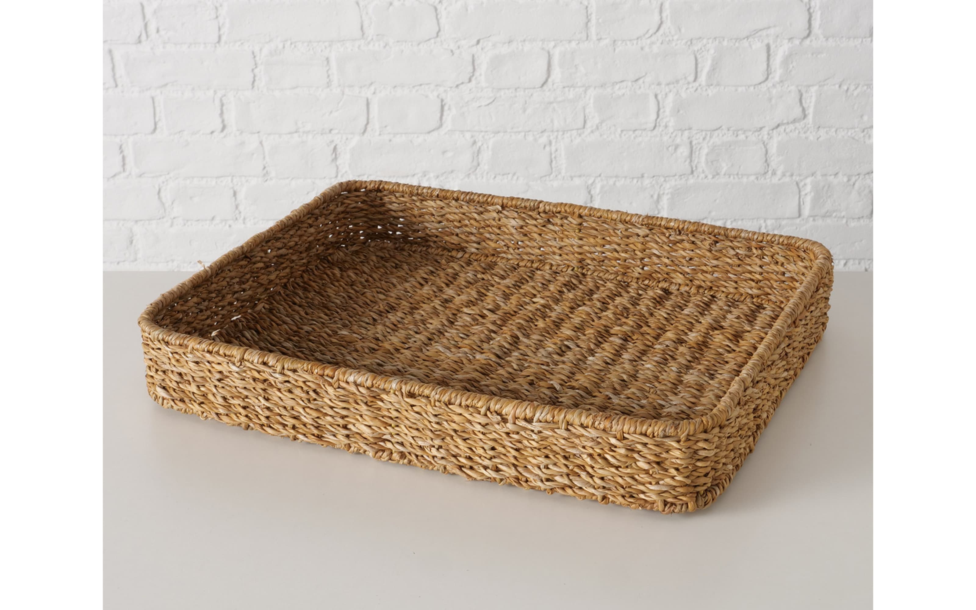 Tablett Sophy, Seegras, 40 x 50 cm