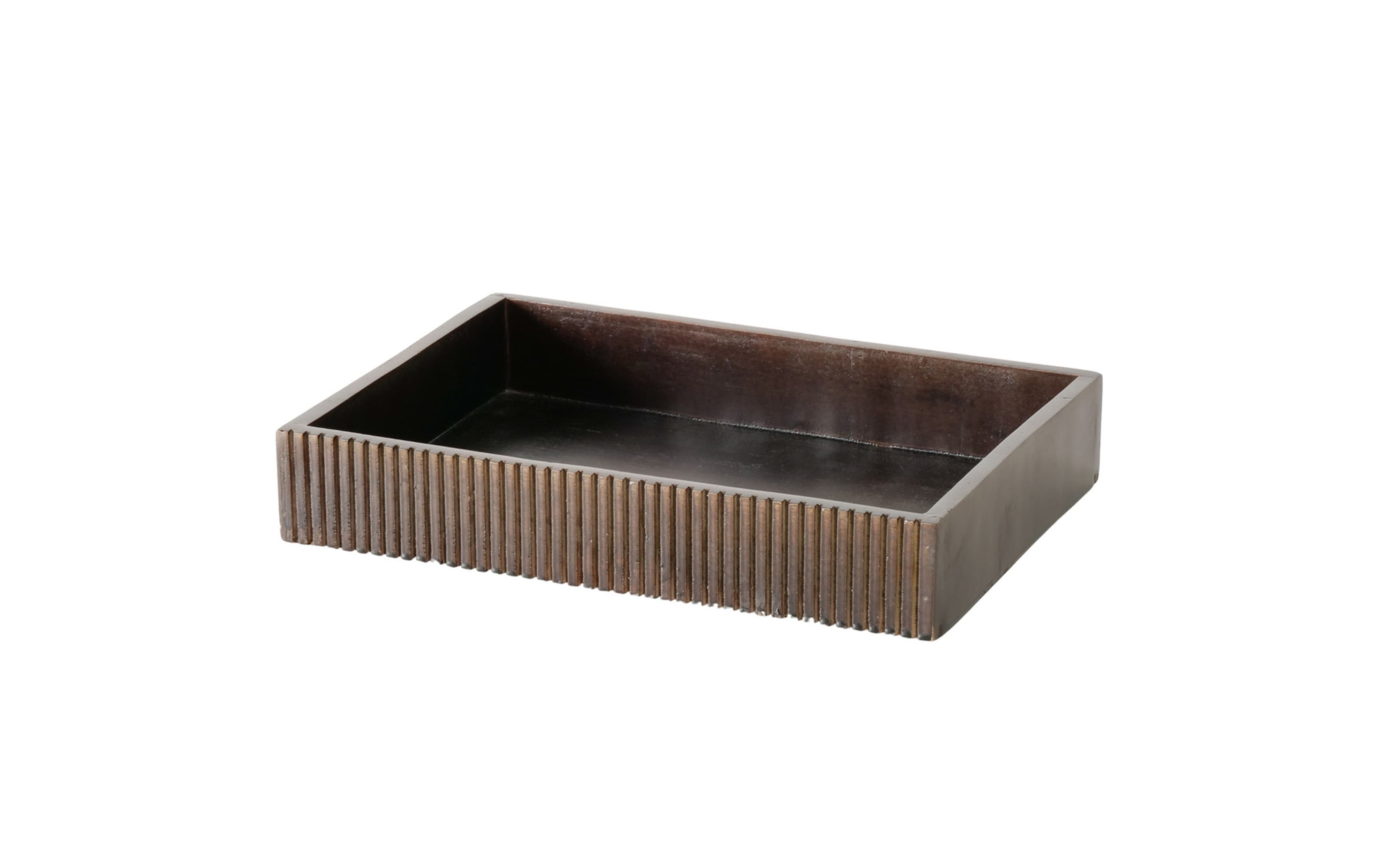 Tablett Ruvy, dunkelbraun, 25 cm
