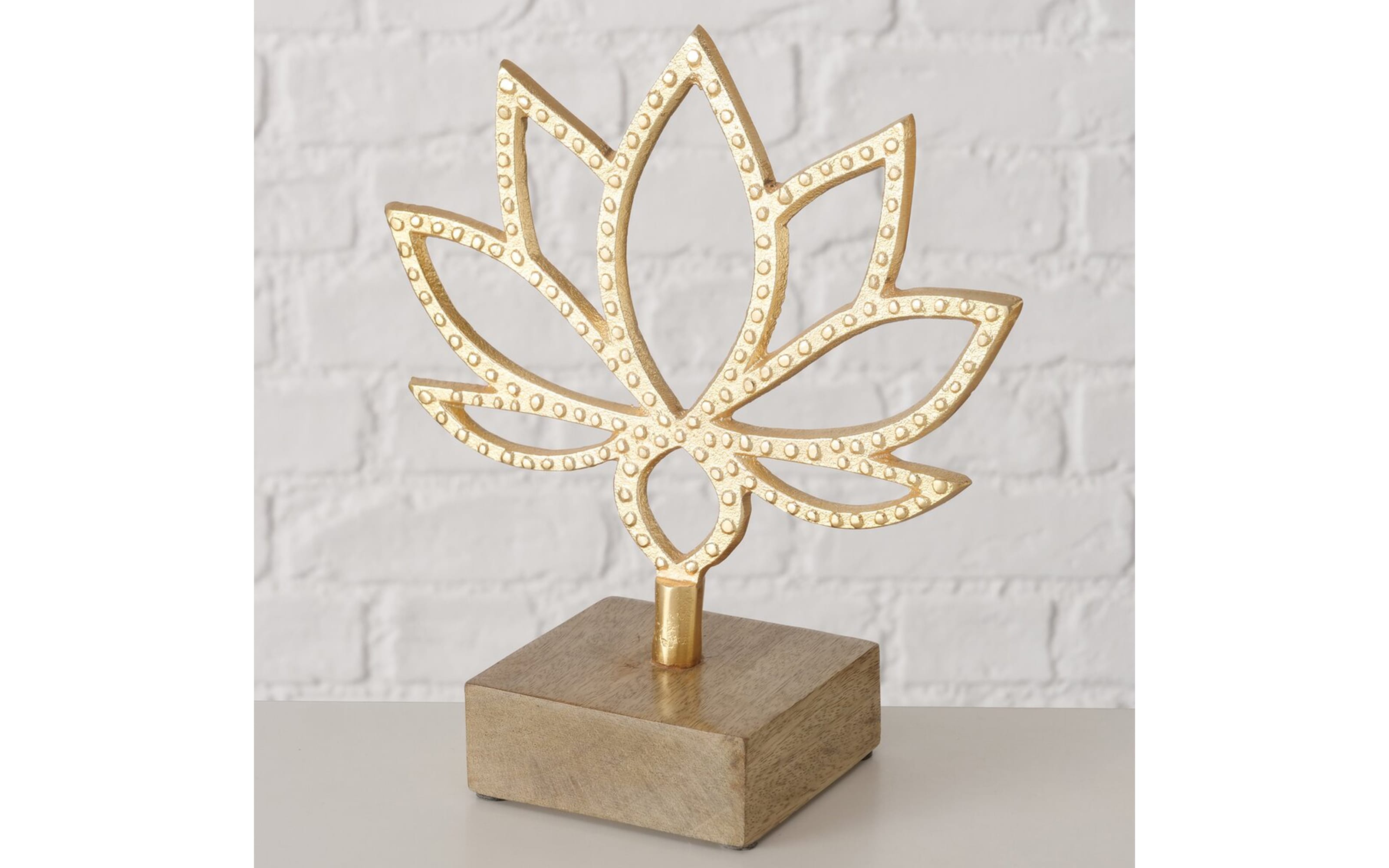 Dekoaufsteller Bali, goldfarbig