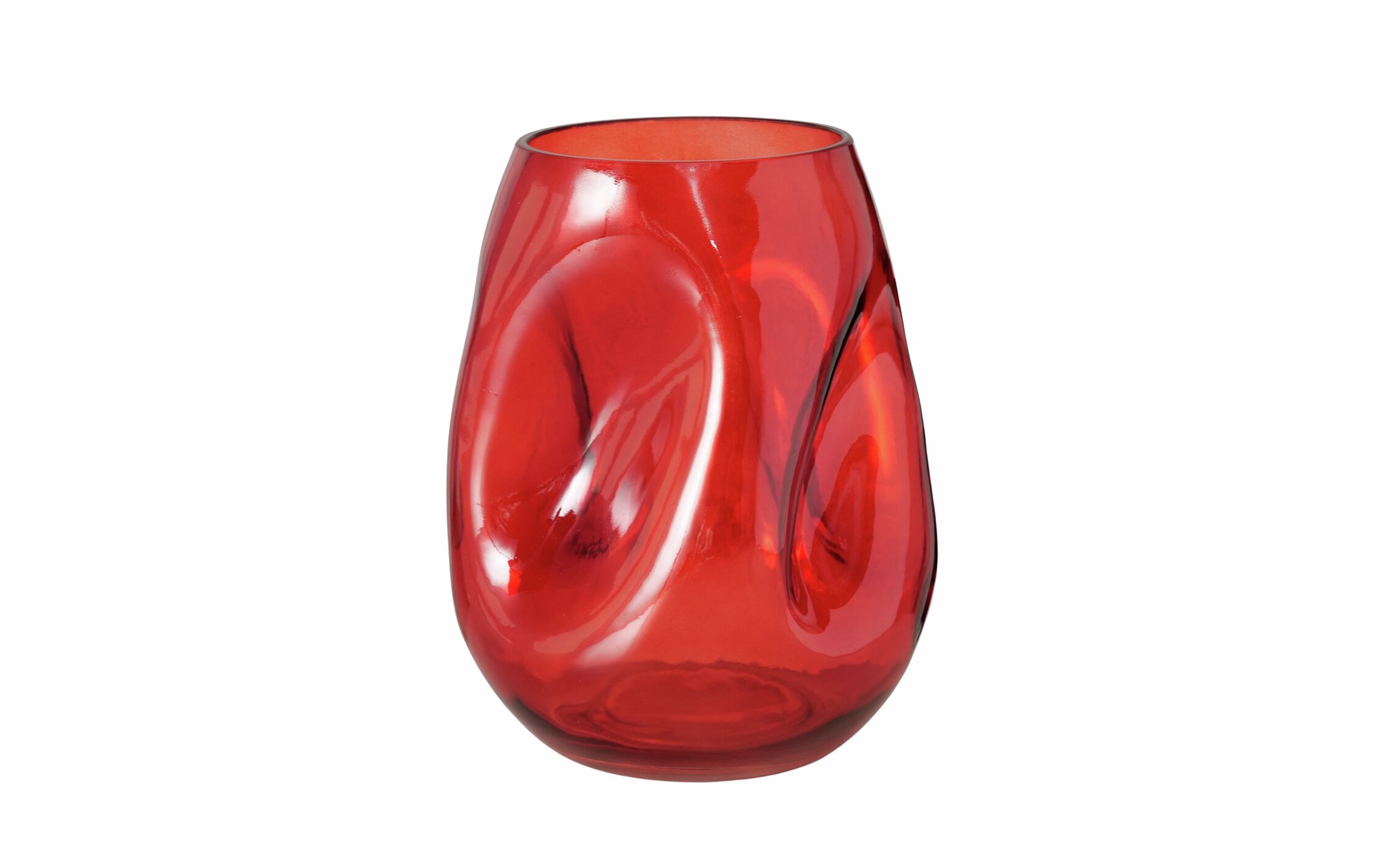Vase Lojin, rot, 17,3 cm